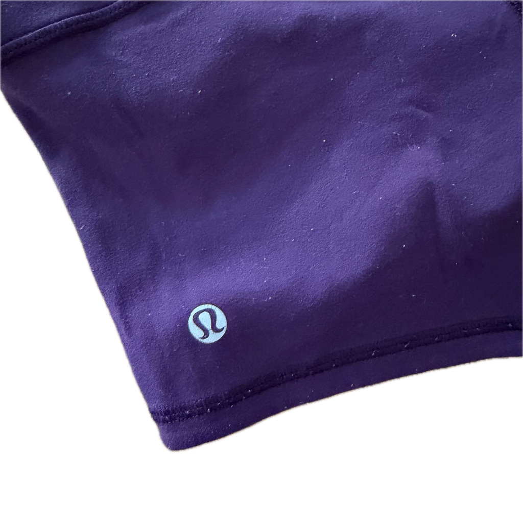 Short licra talla 6 negro y morado (reversible)