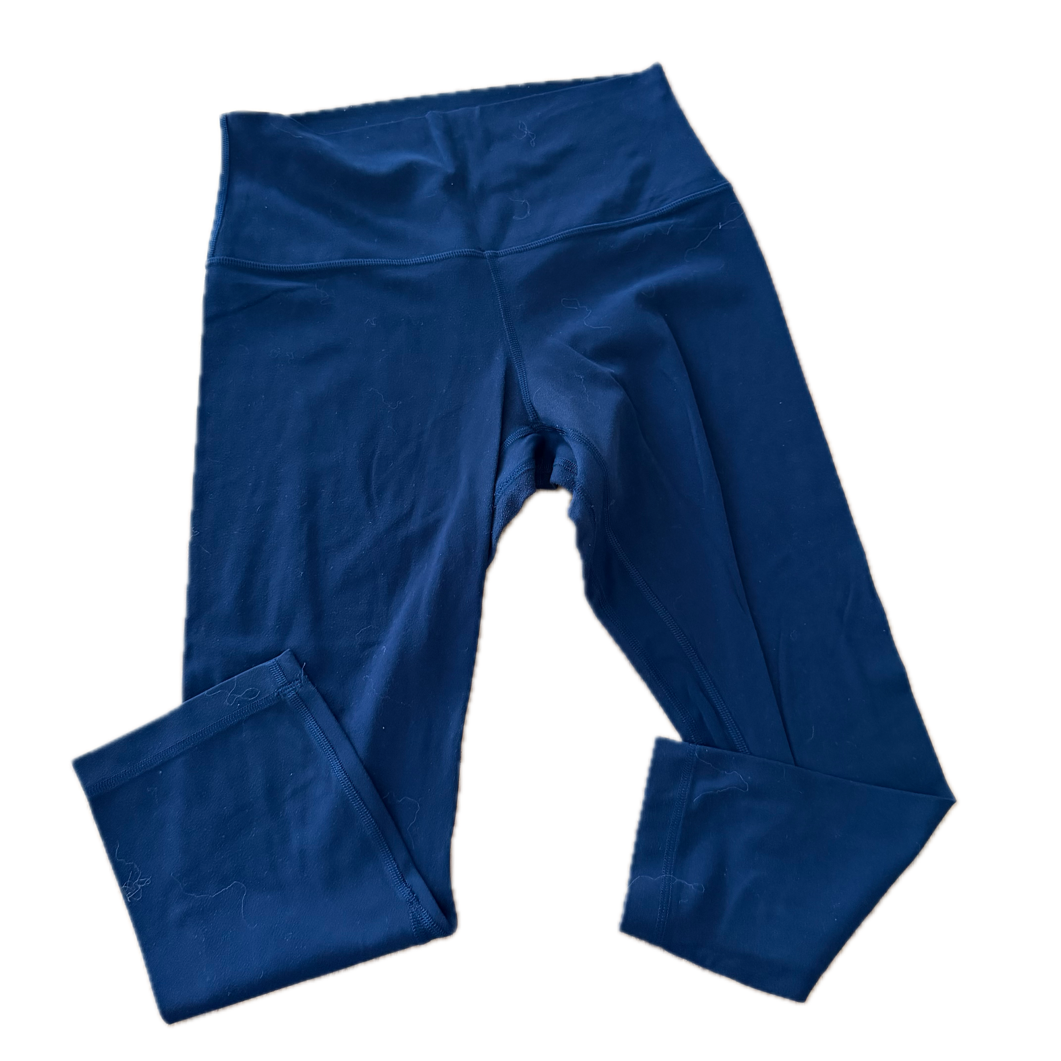 Legging Lululemon talla 8 color azul marino tela Nulu™