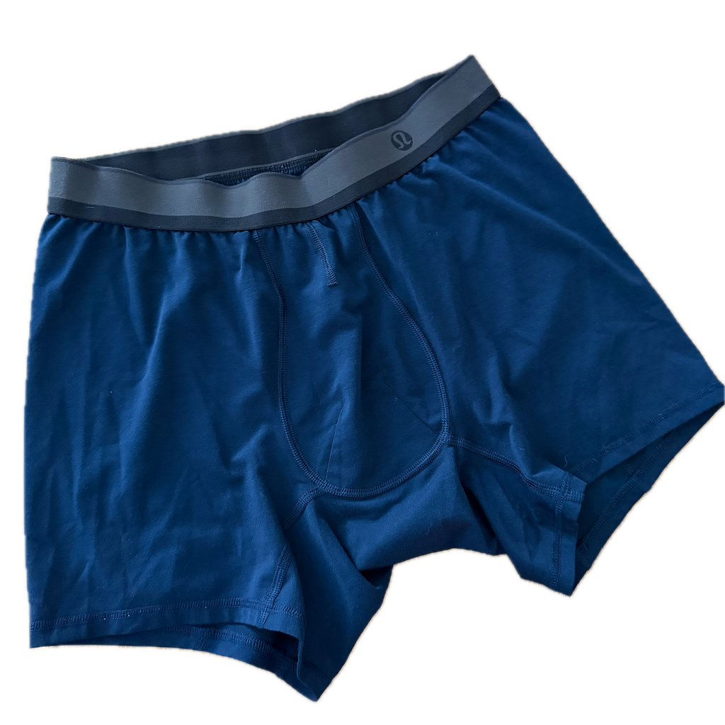 Boxer Lululemon talla M color azul tela Everlux™