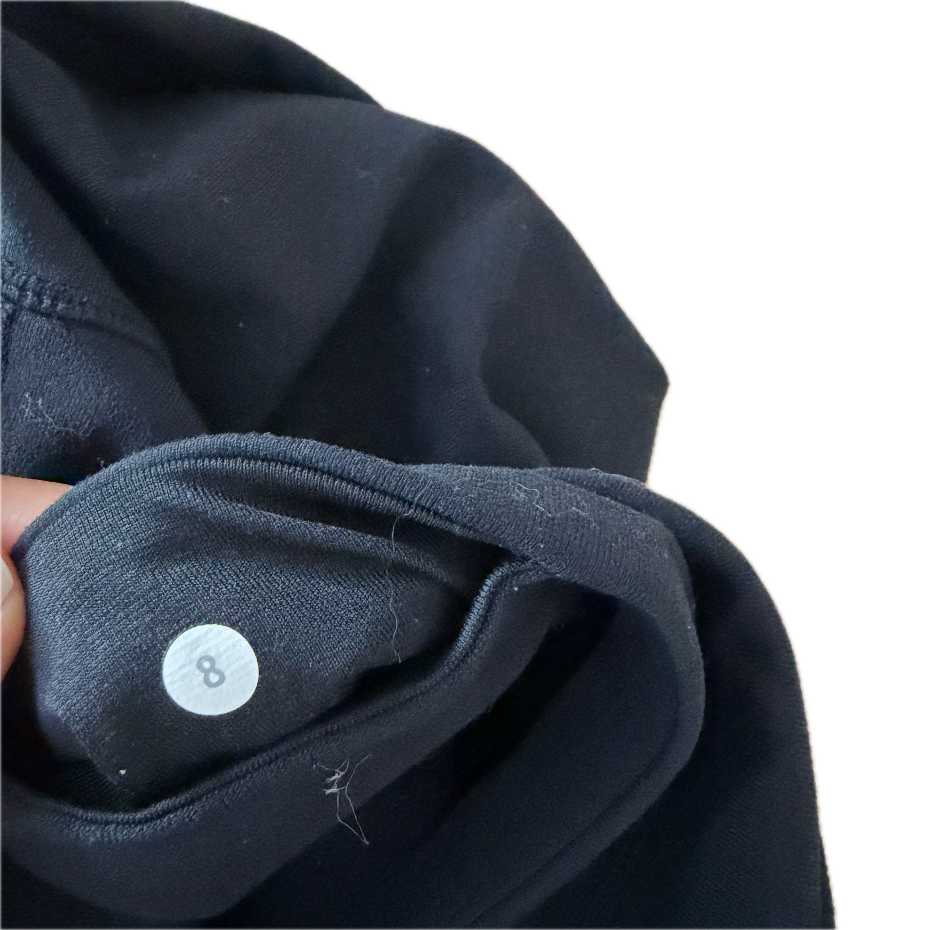 Licra Lululemon talla 8 color negra tela Nulu™