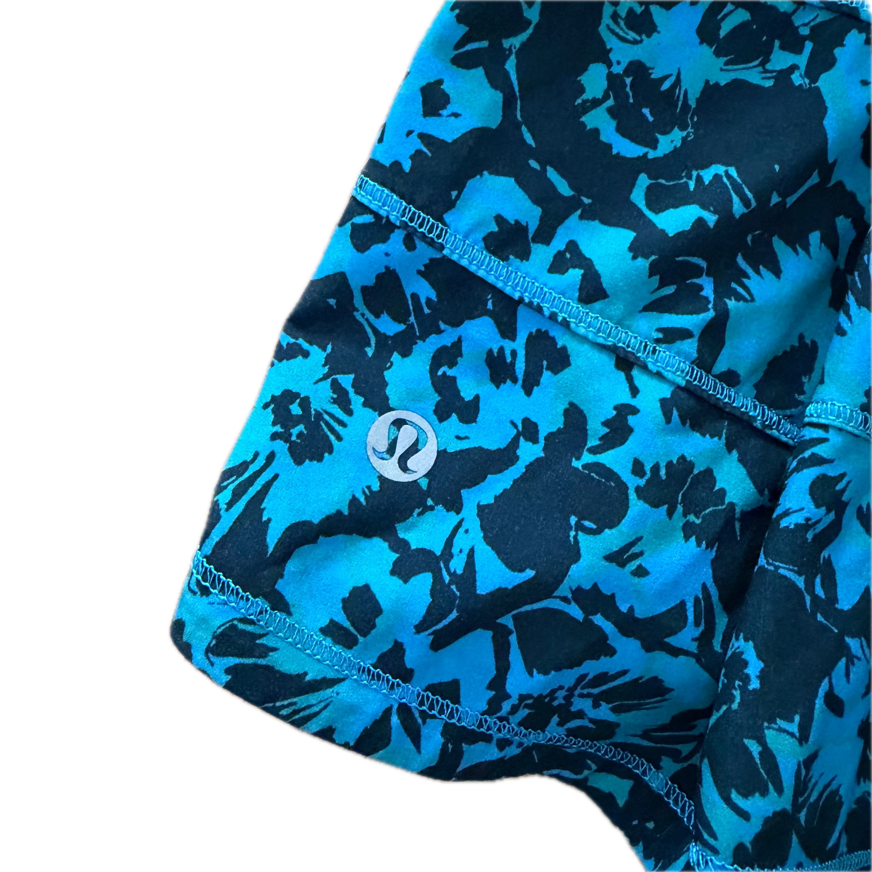 Falda Lululemon talla 8 color print azul tela Everlux™