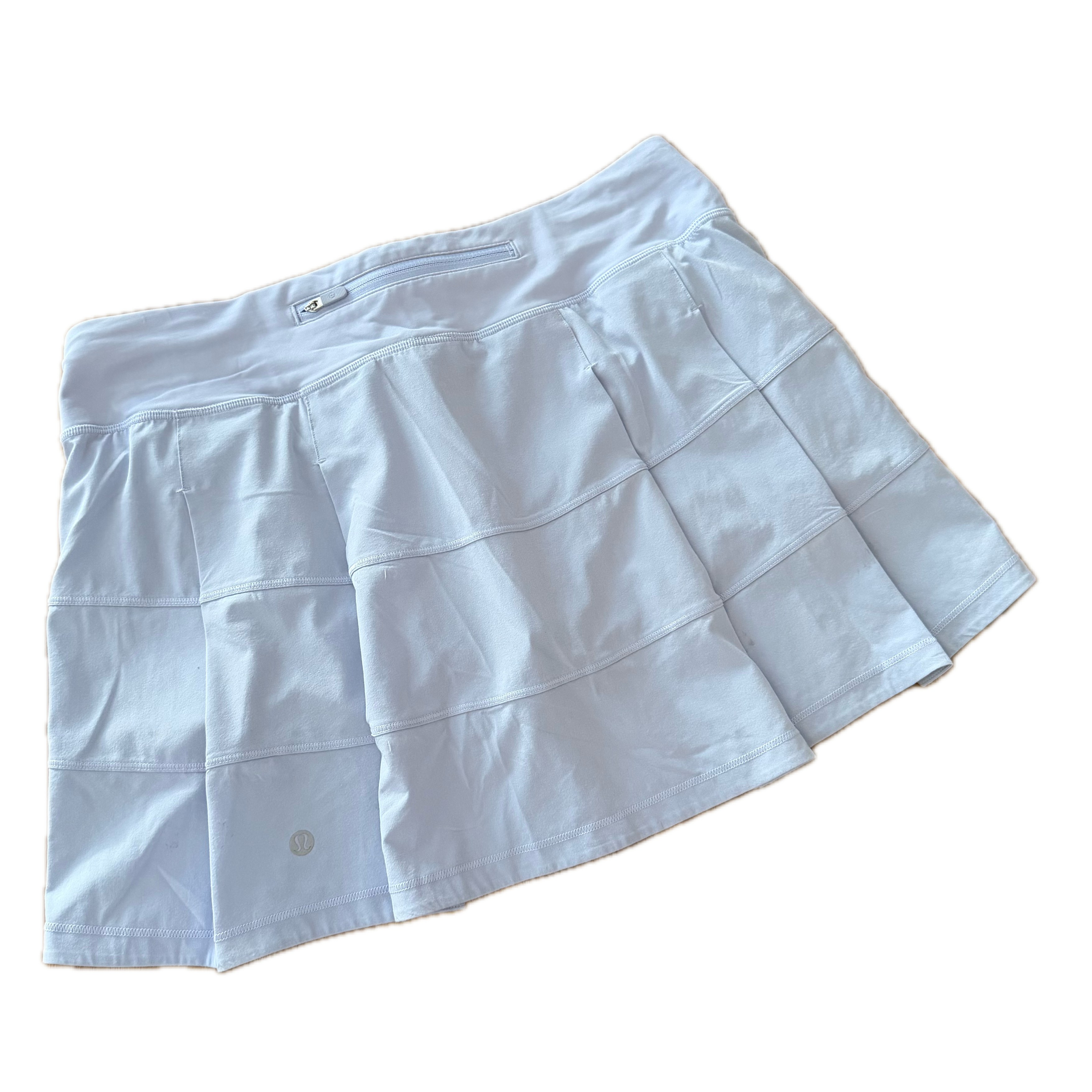 Falda Lululemon talla 8 color azul cielo tela Everlux™