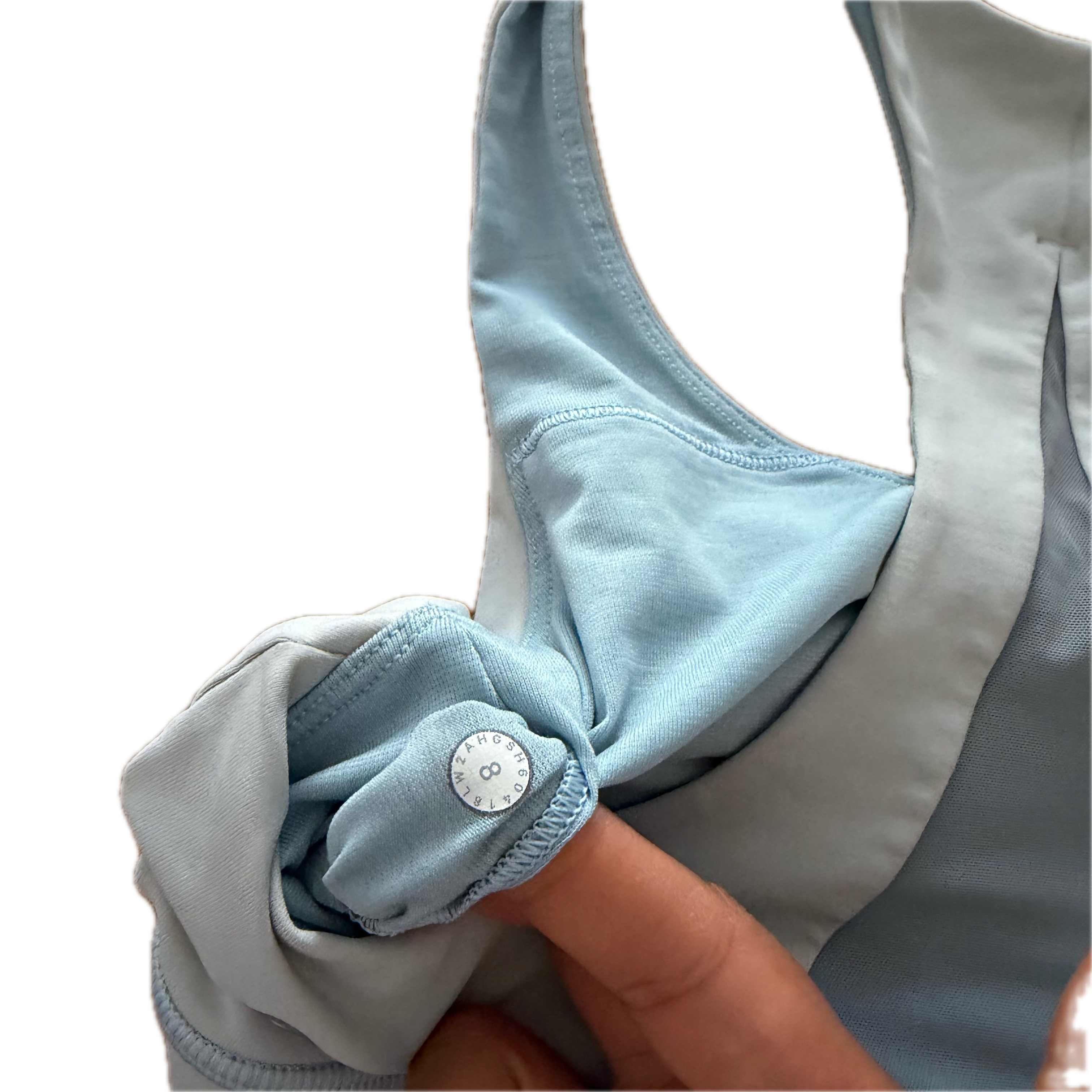 Top Lululemon talla 8 color azul tela Everlux™