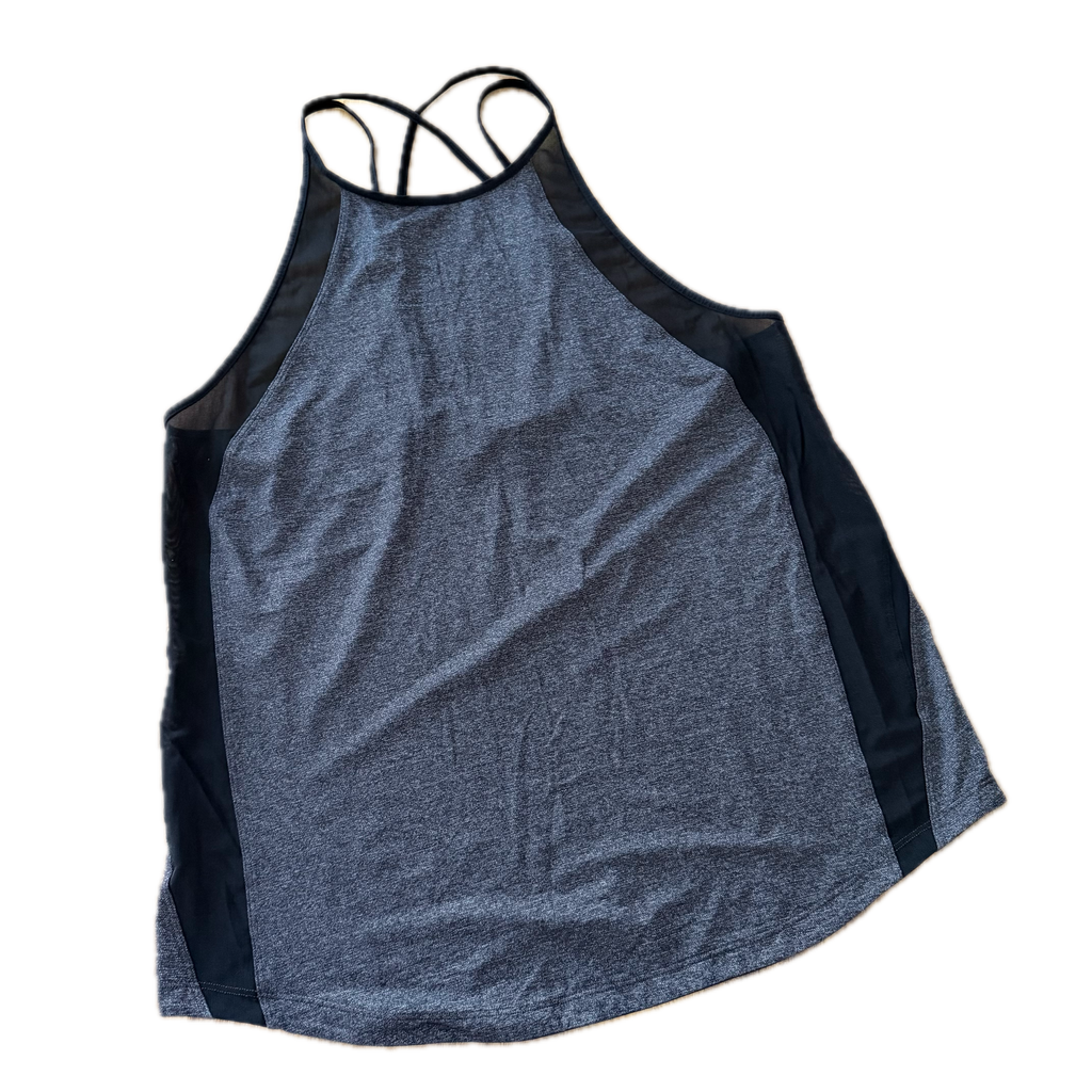 Tank talla 10 gris jaspeada y negro