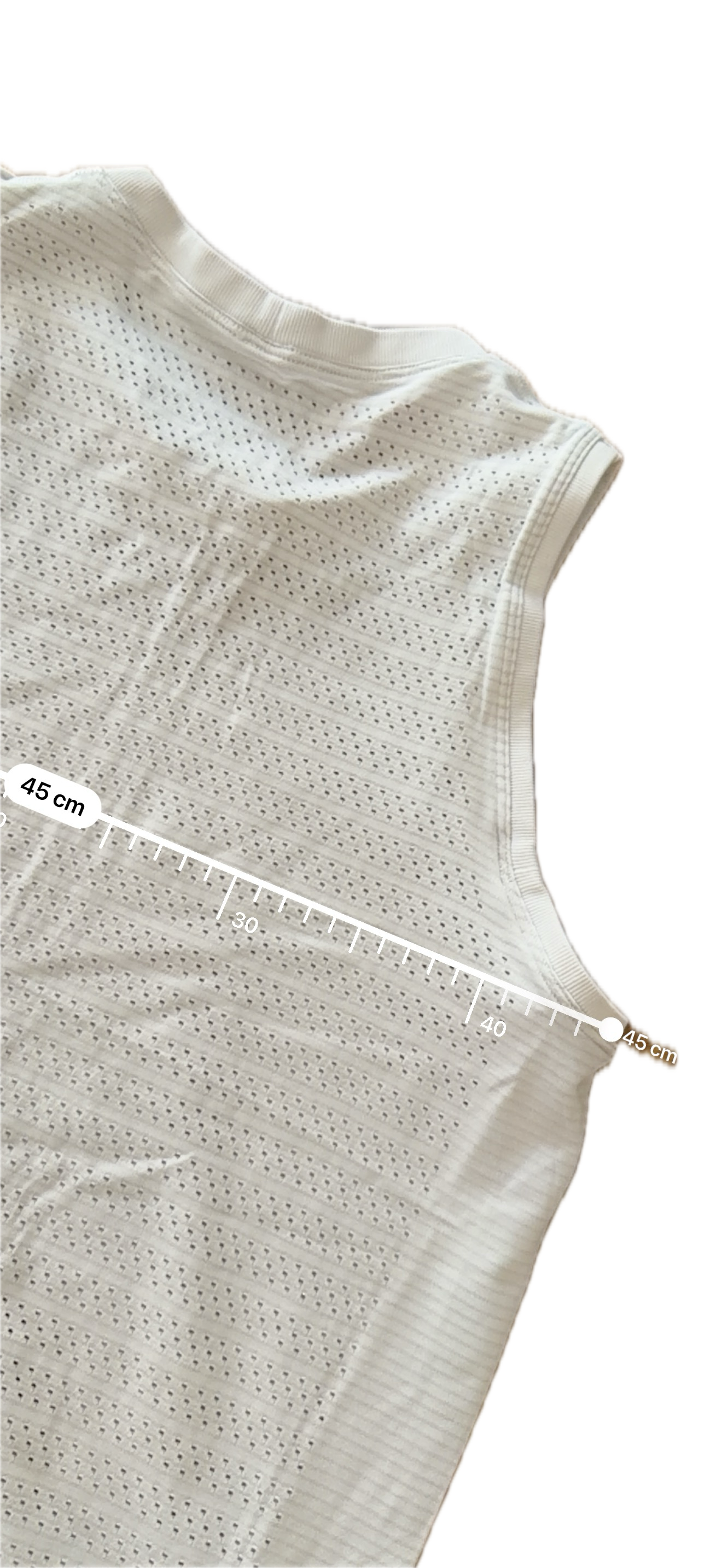 Tank Lululemon talla 8 color blanco tela Silverescent™