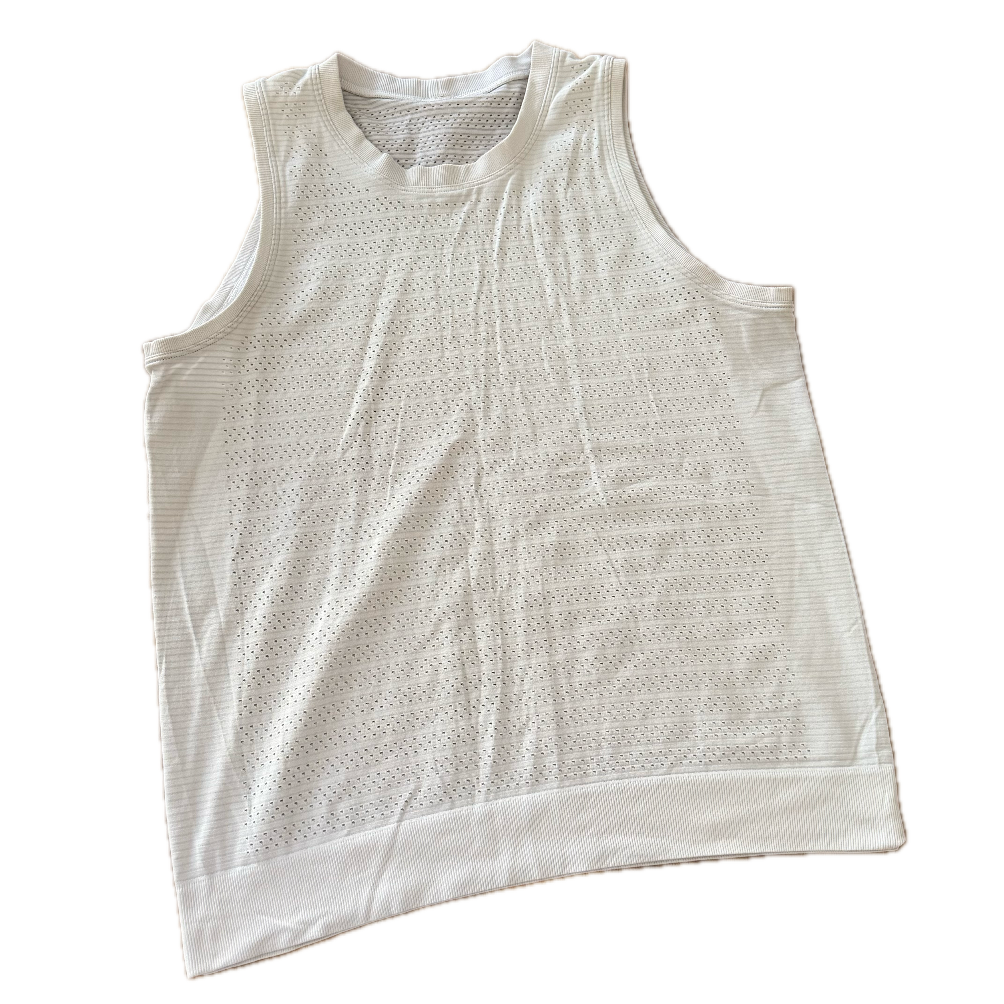 Tank Lululemon talla 8 color blanco tela Silverescent™