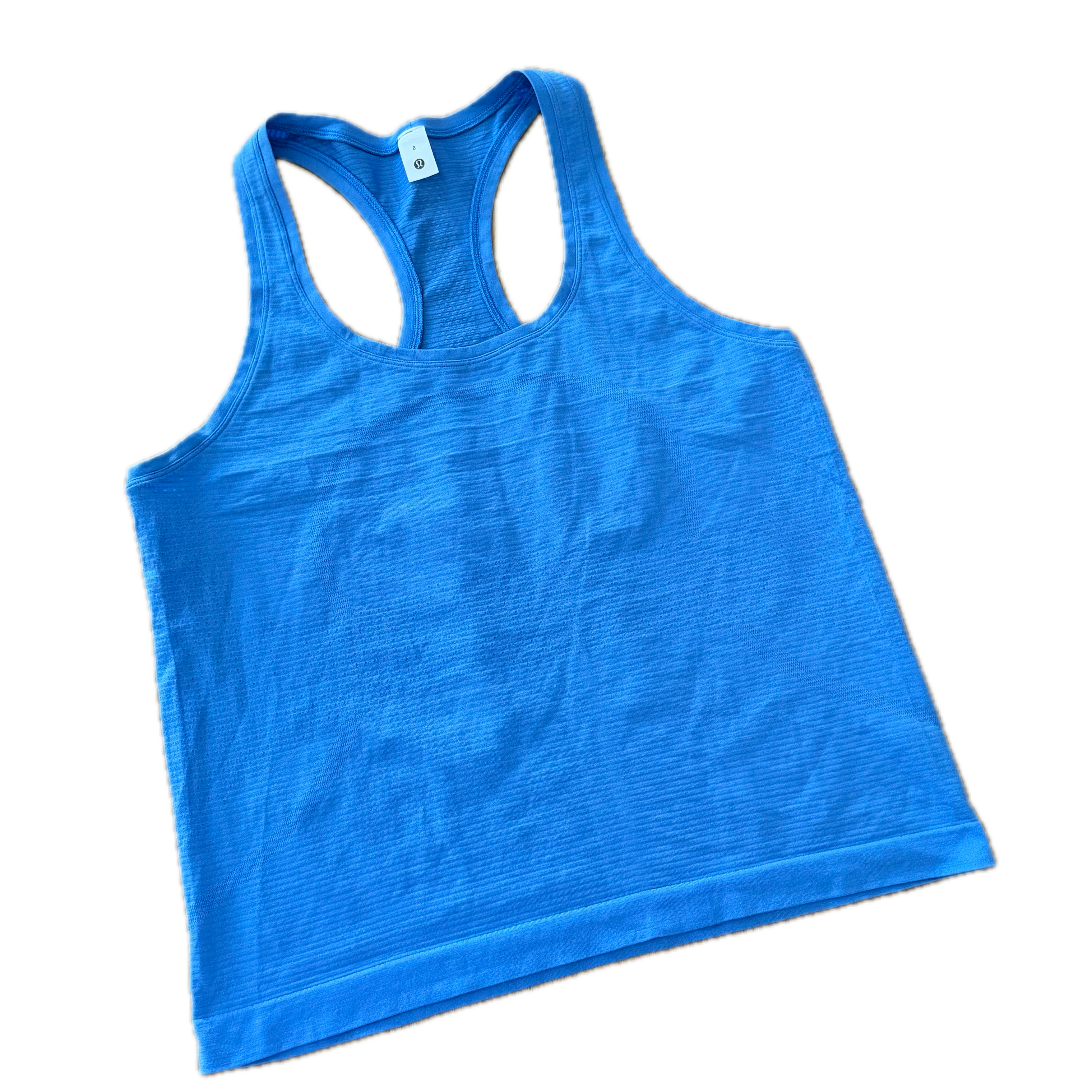 Tank Lululemon talla 8 color azul tela Silverescent™