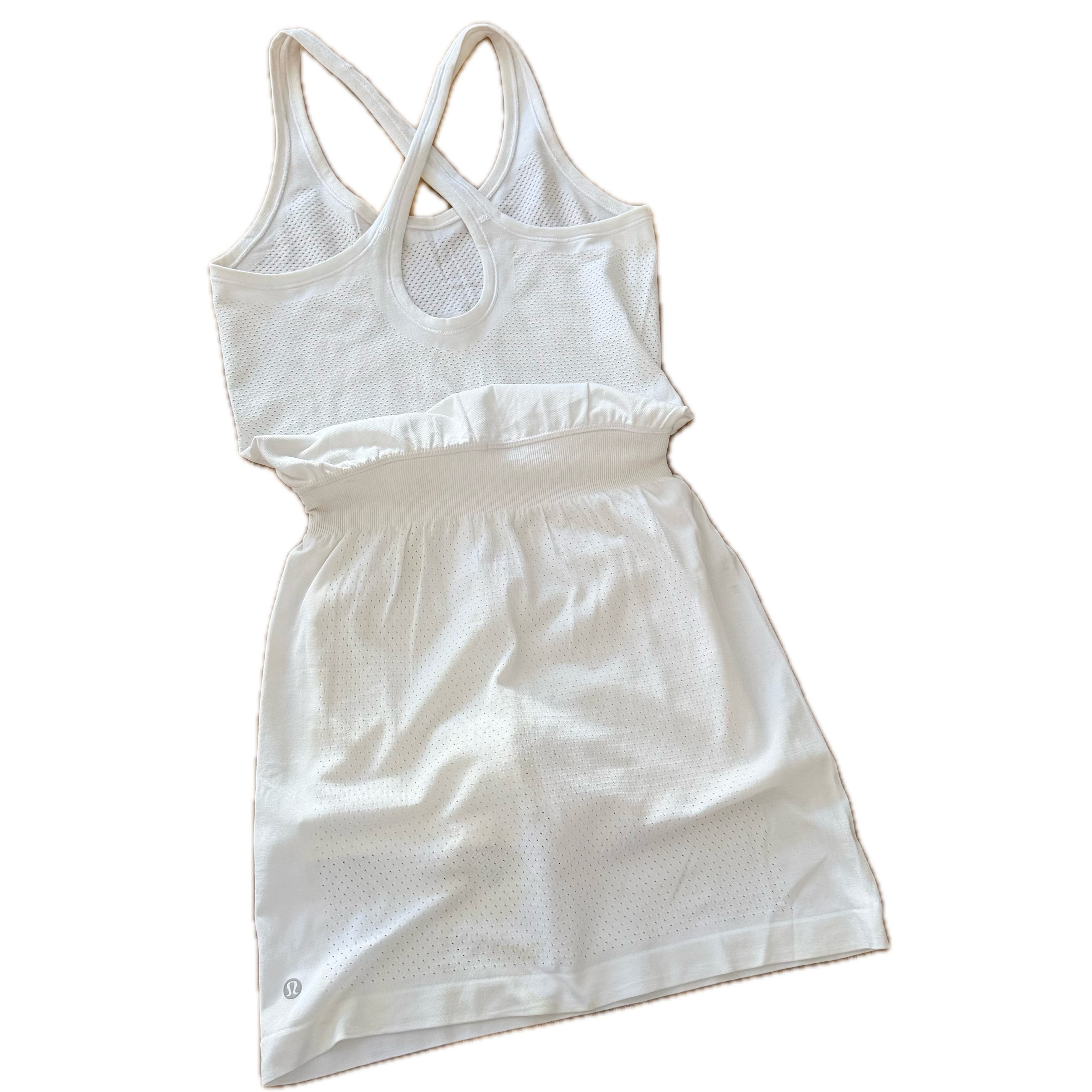 Vestido Lululemon talla 8 color blanco tela Silverescent™