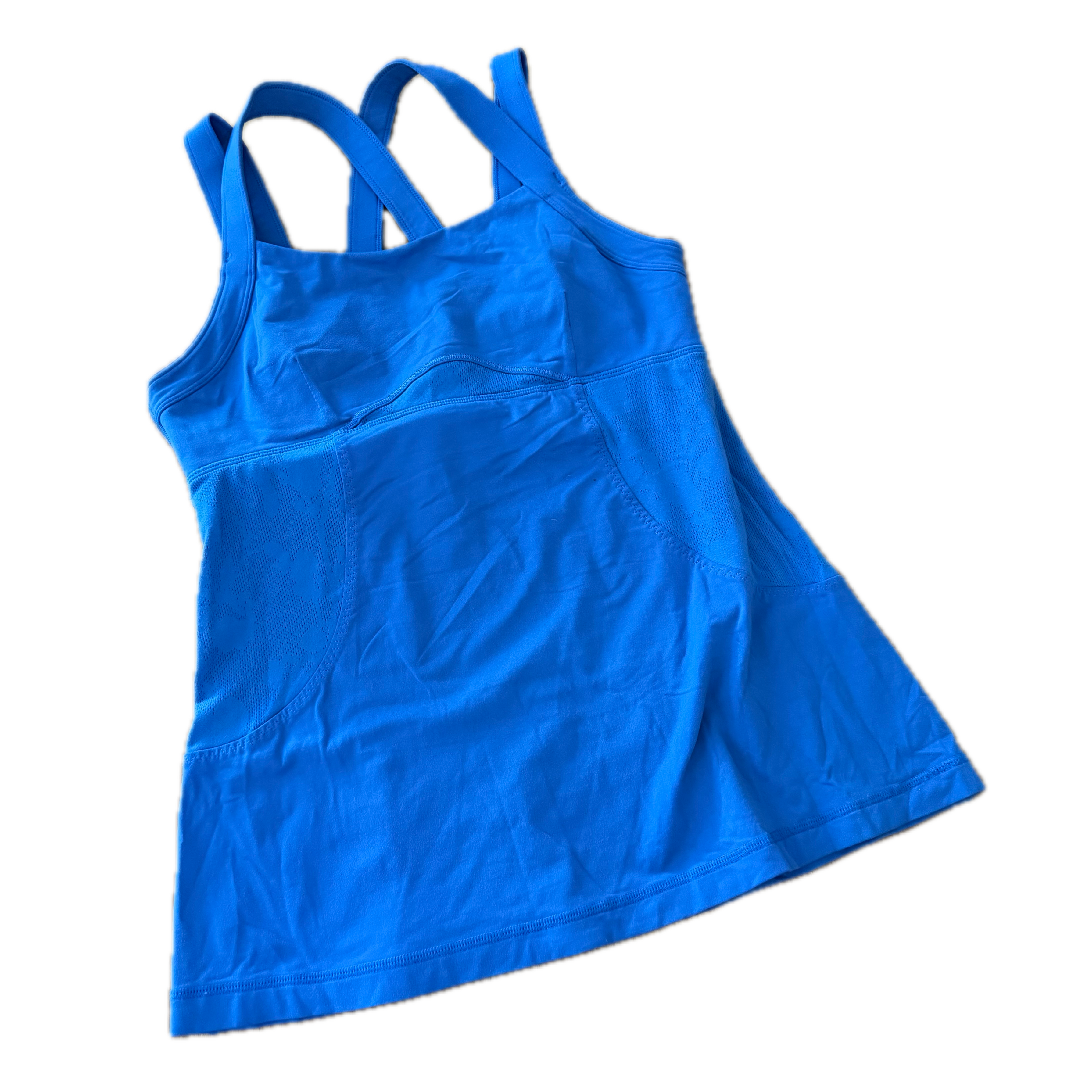 Tank Lululemon talla 8 color azul tela Luxtreme™