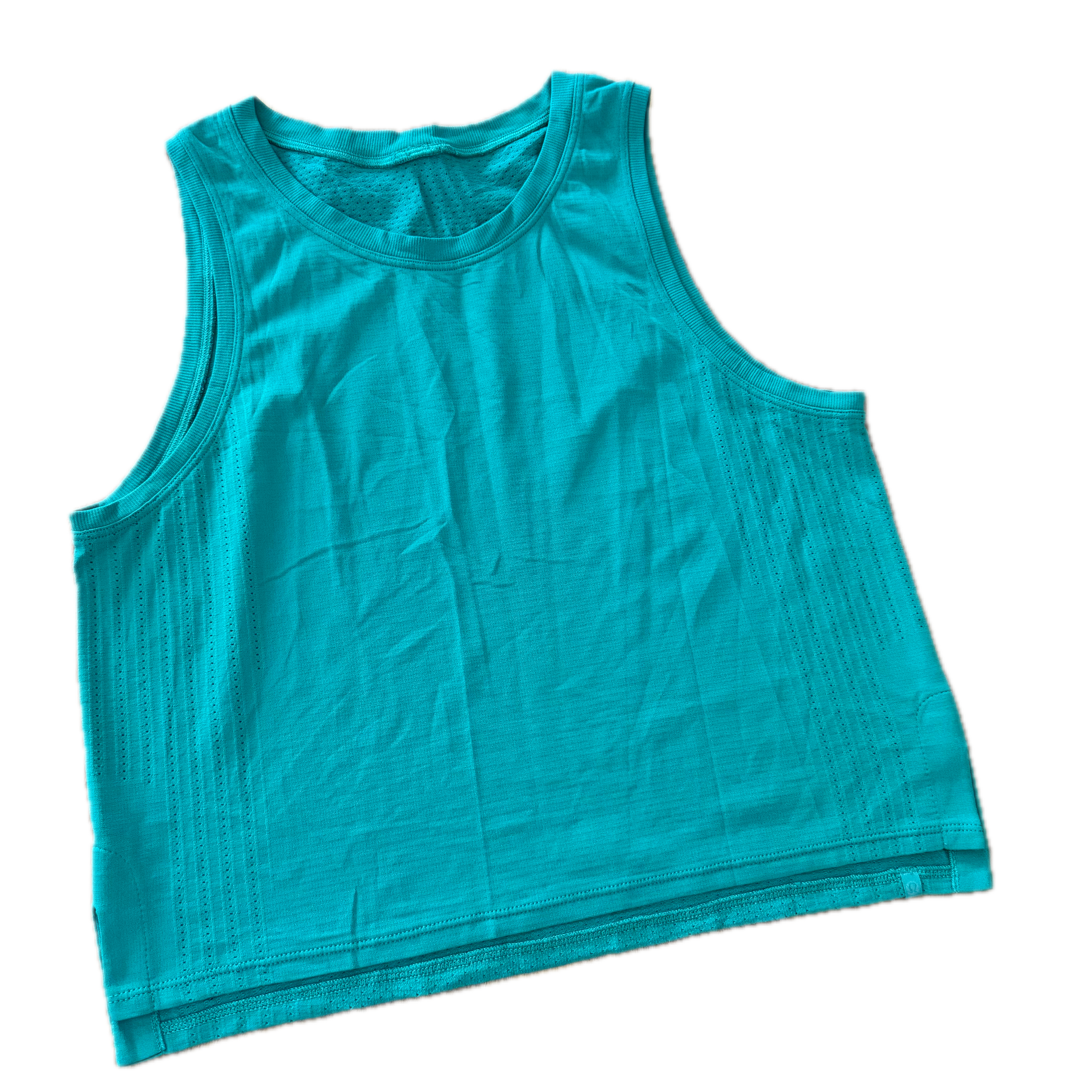 Tank Lululemon talla 8 color verde tela Silverescent™