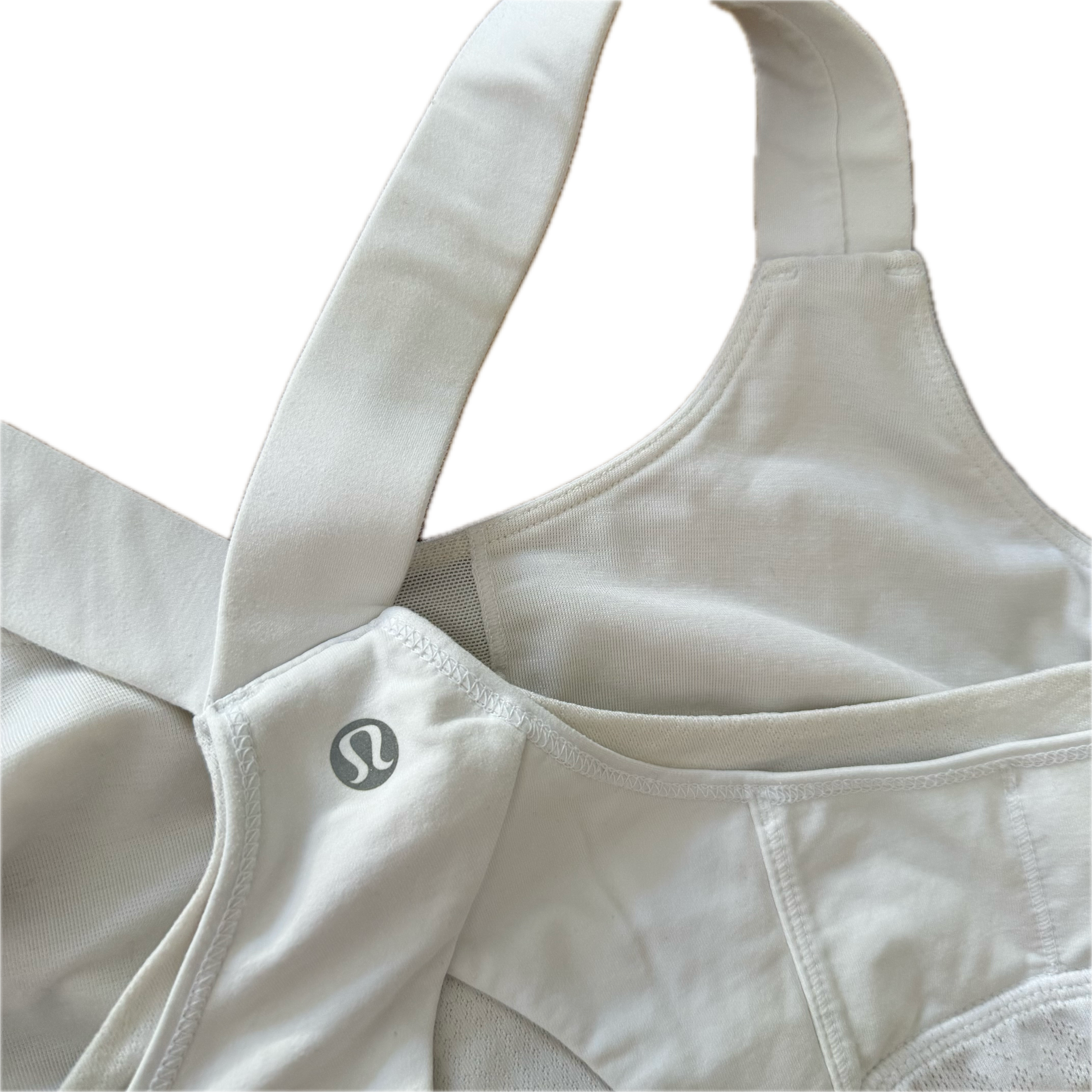 Tank Lululemon talla 8 color blanco tela Silverescent™