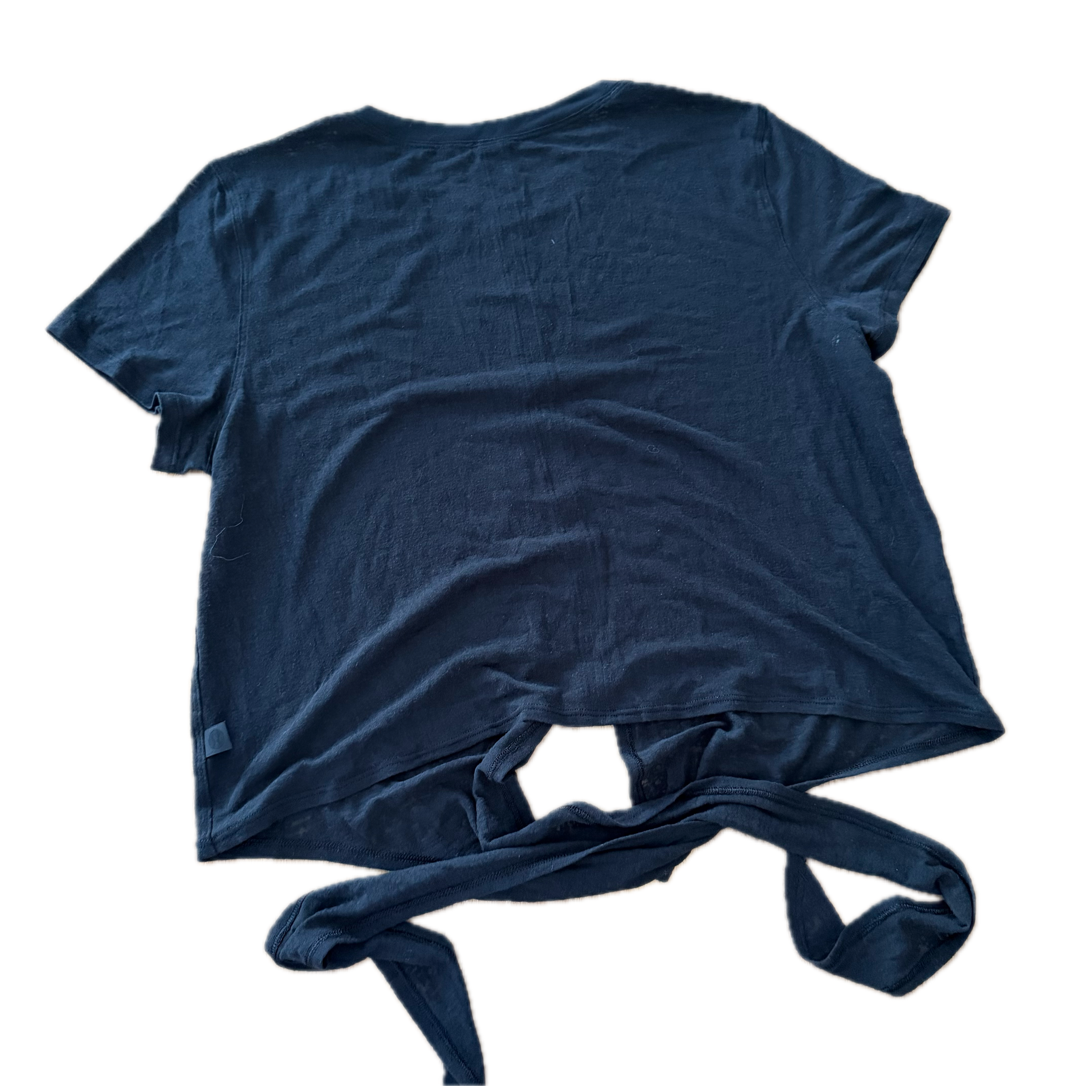 Tank crop Lululemon talla 8 color negro tela Vitasea™