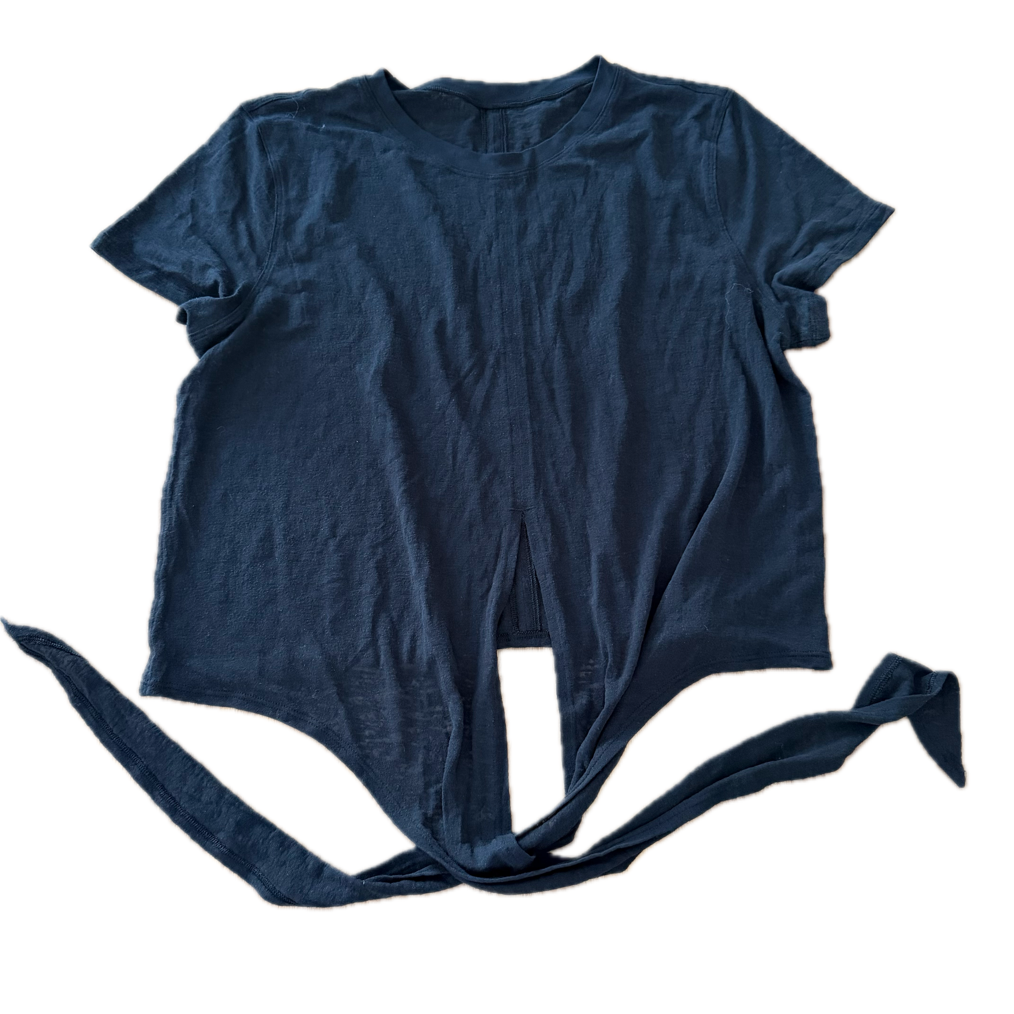 Tank crop Lululemon talla 8 color negro tela Vitasea™