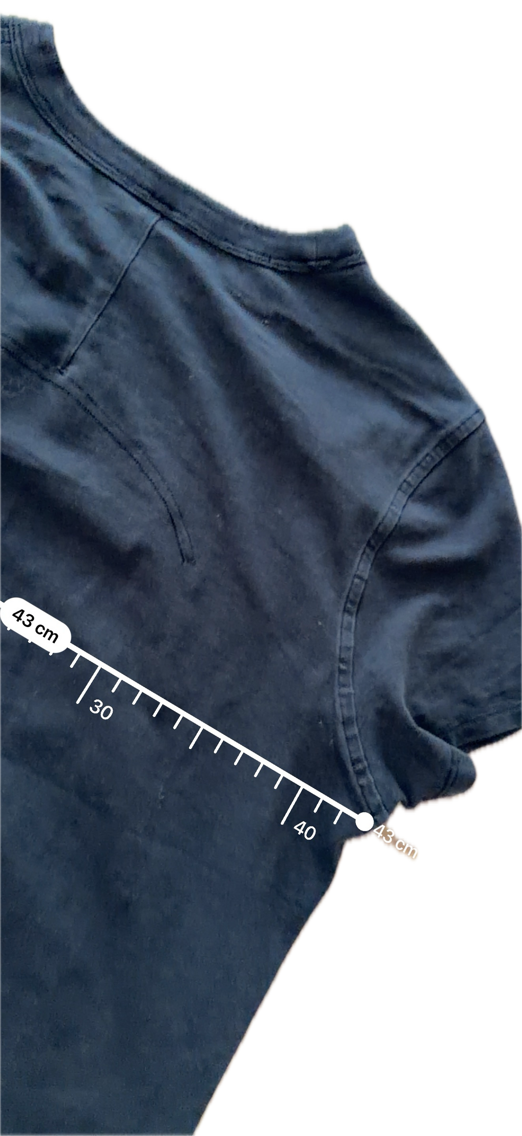 Playera crop talla 8 negra de algodón