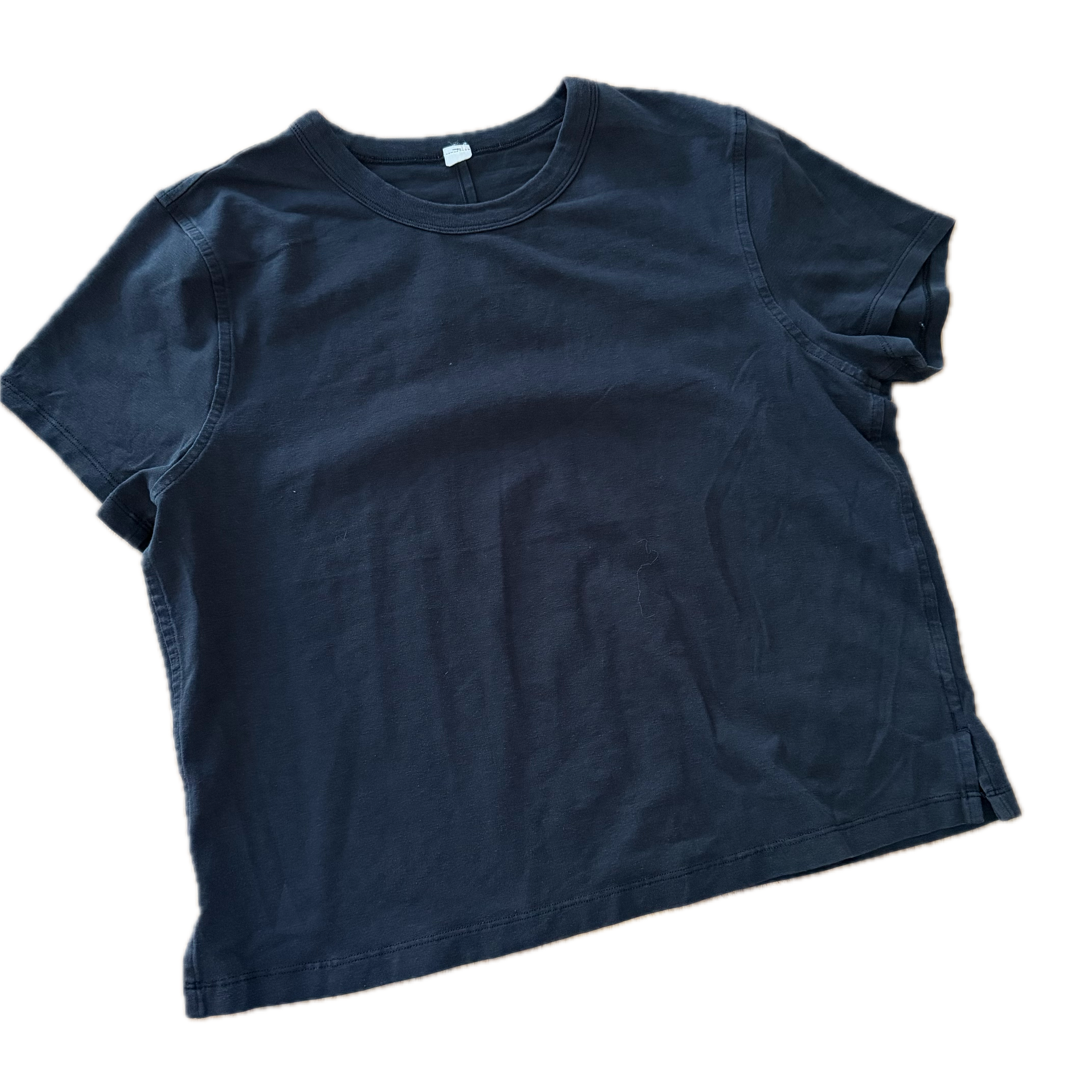 Playera crop Lululemon talla 8 color negro tela Vitasea™