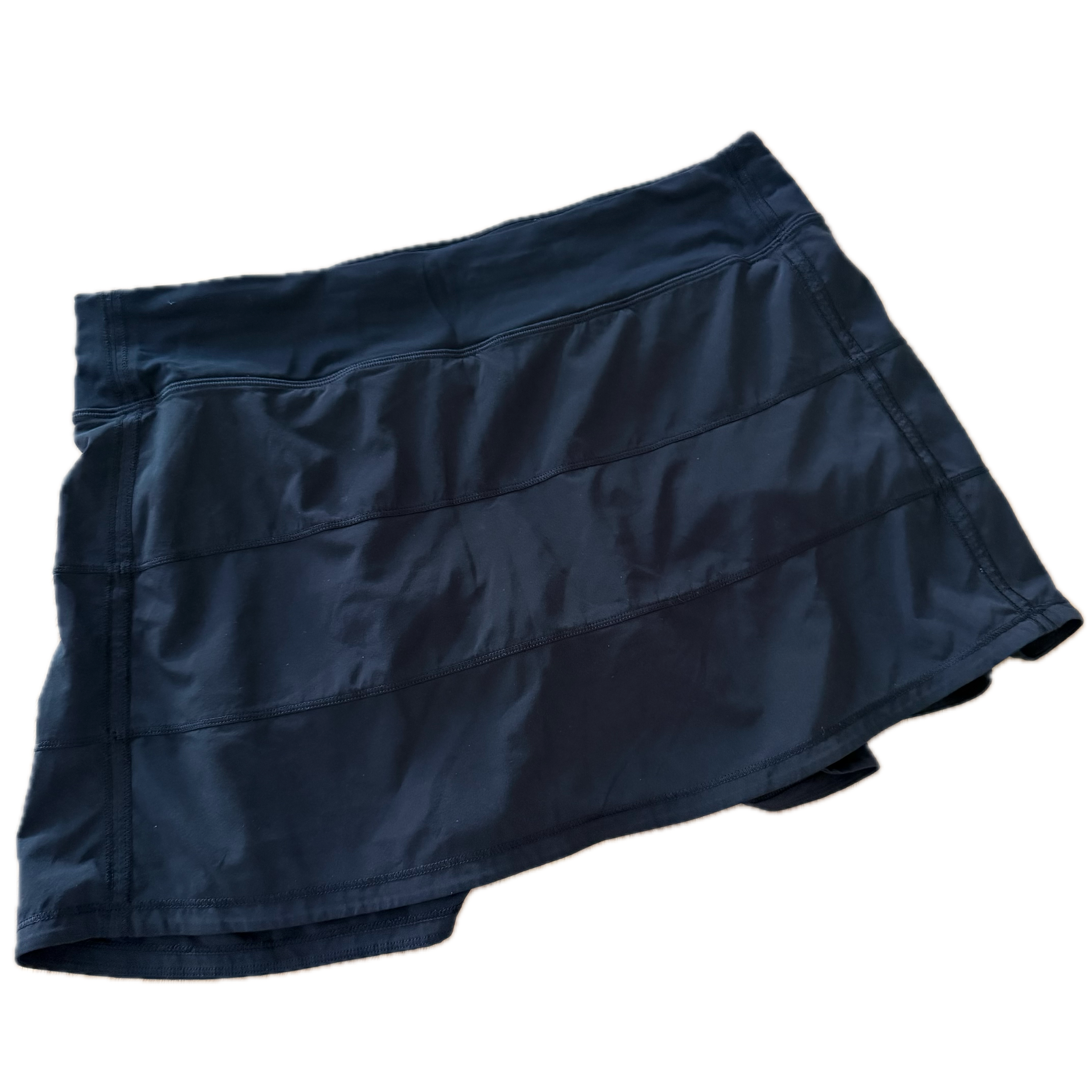 Falda Lululemon talla 10 color negro tela Luxtreme™