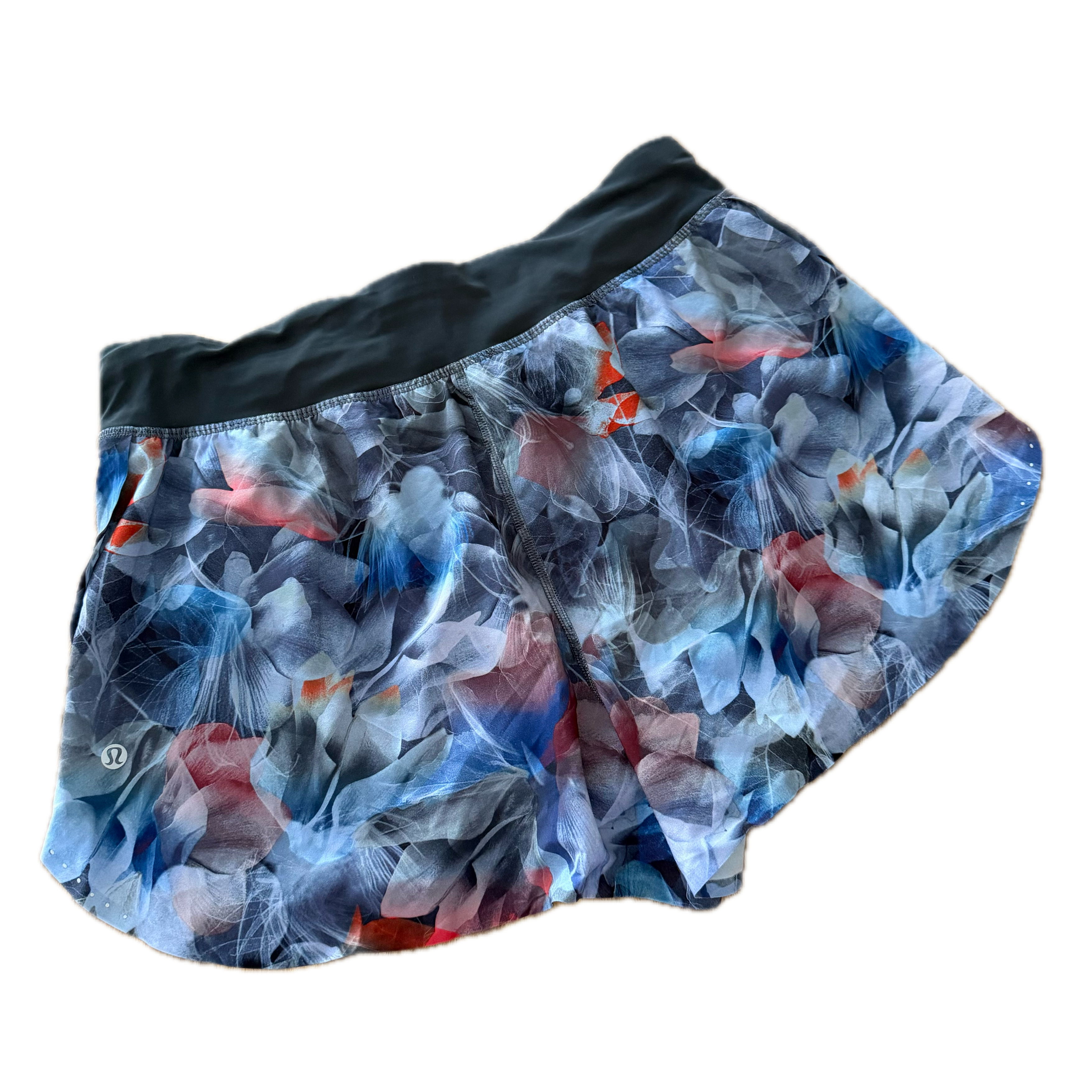 Short Lululemon talla 10 color print azul tela Nulux™