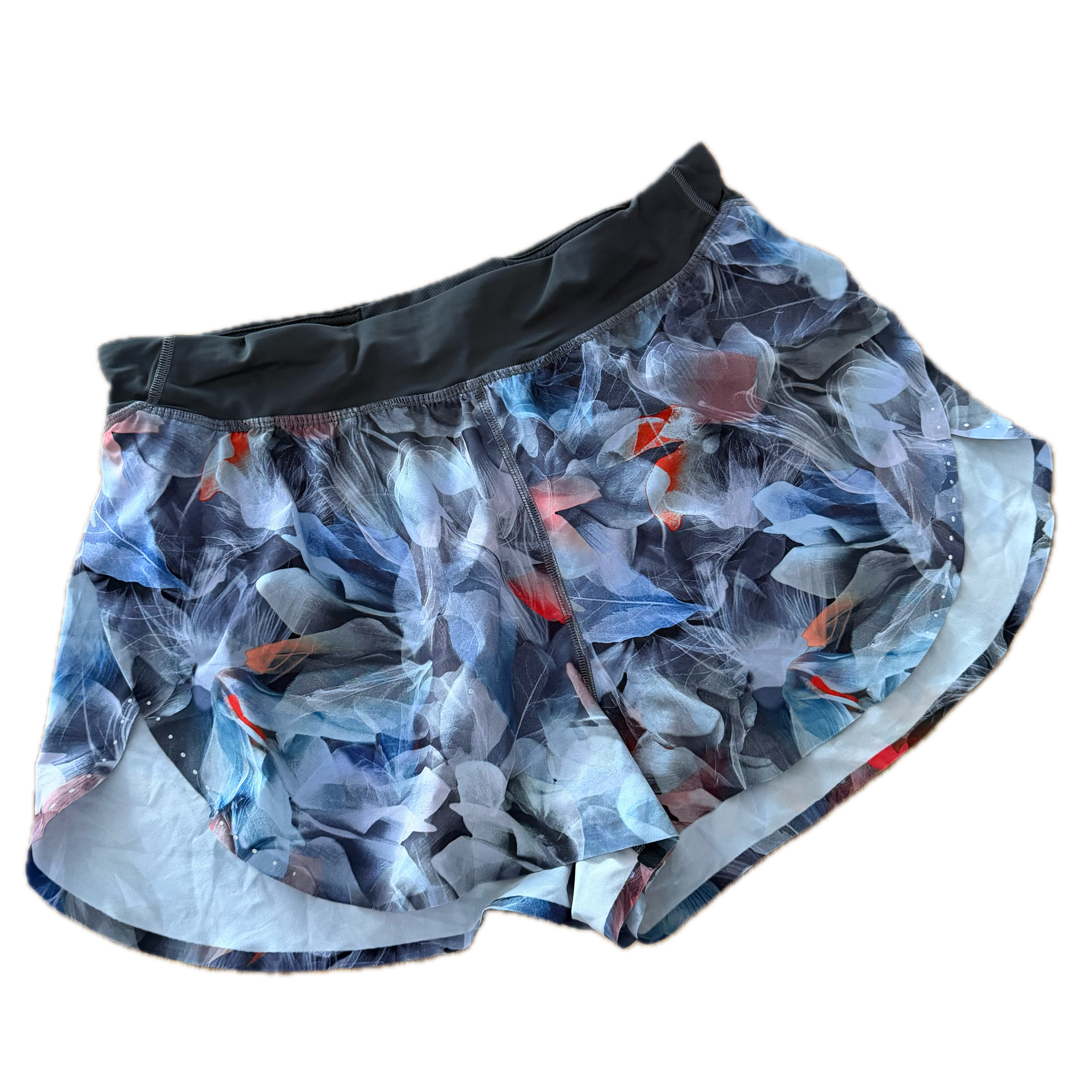 Short Lululemon talla 10 color print azul tela Nulux™