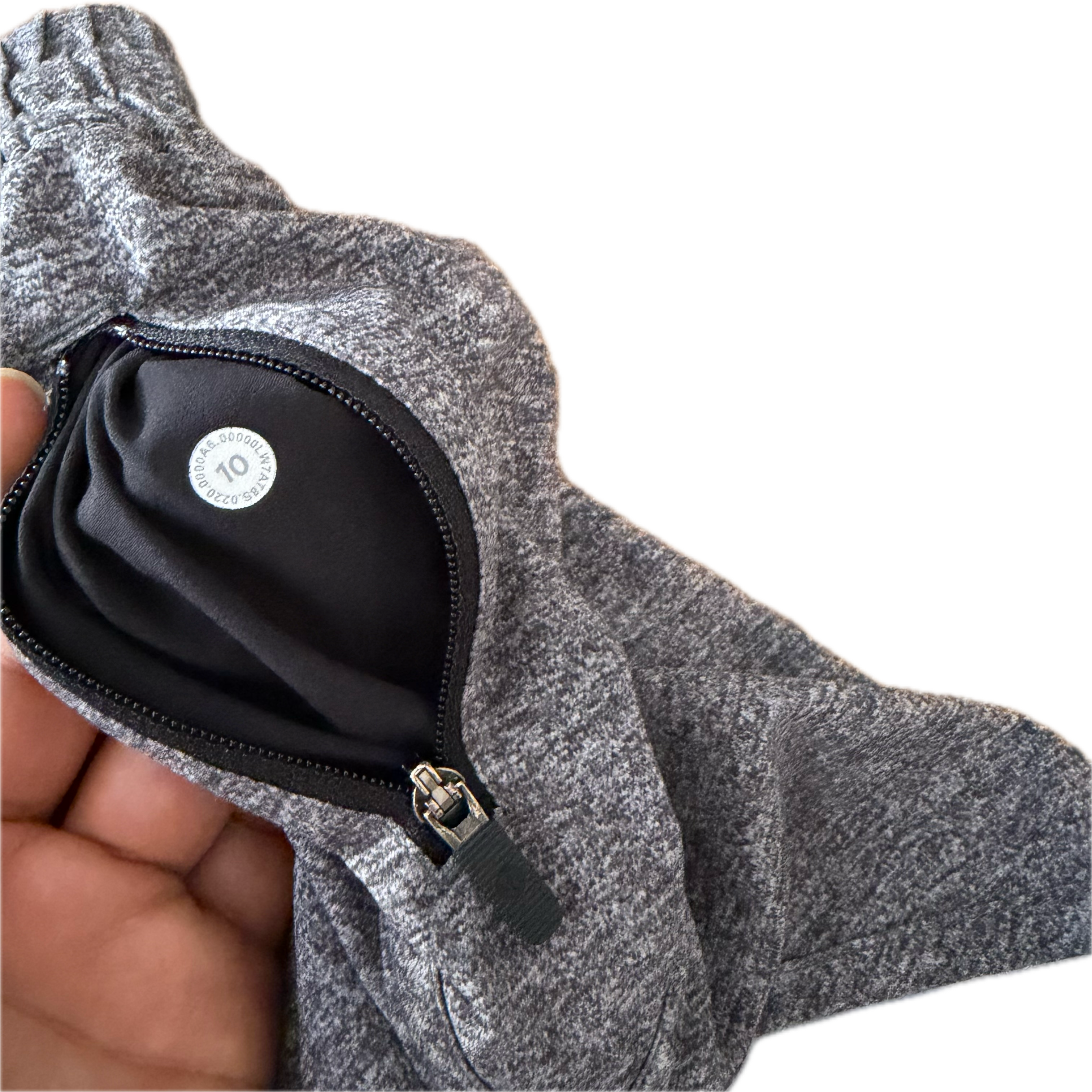 Short Lululemon talla 10 color gris tela Luxtreme™