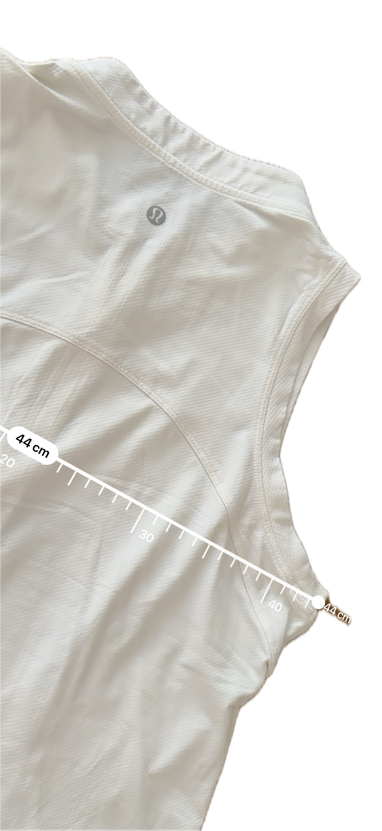 Tank Lululemon talla 10 color blanco tela Everlux™