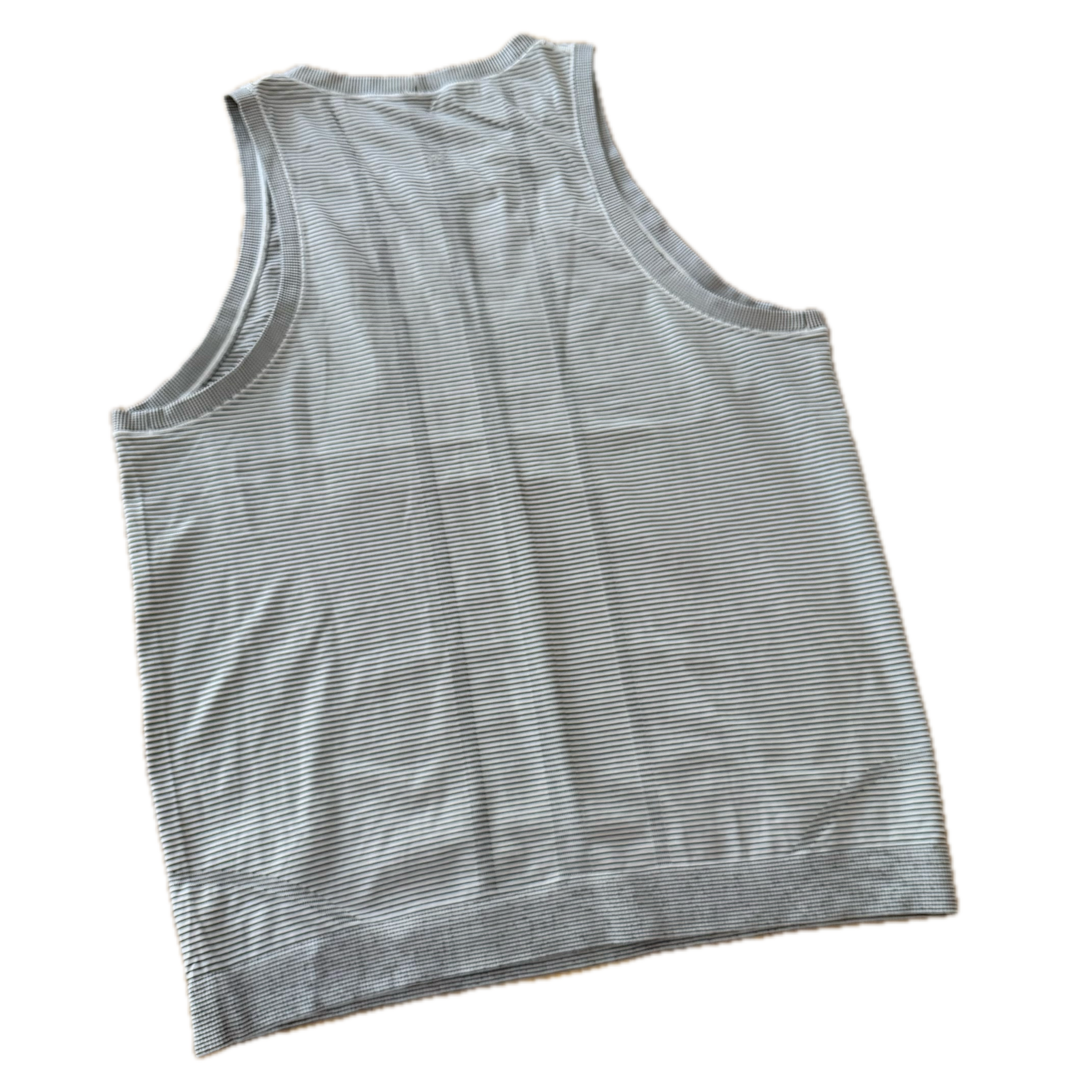 Tank Lululemon talla 10 color rayas tela Silverescent™