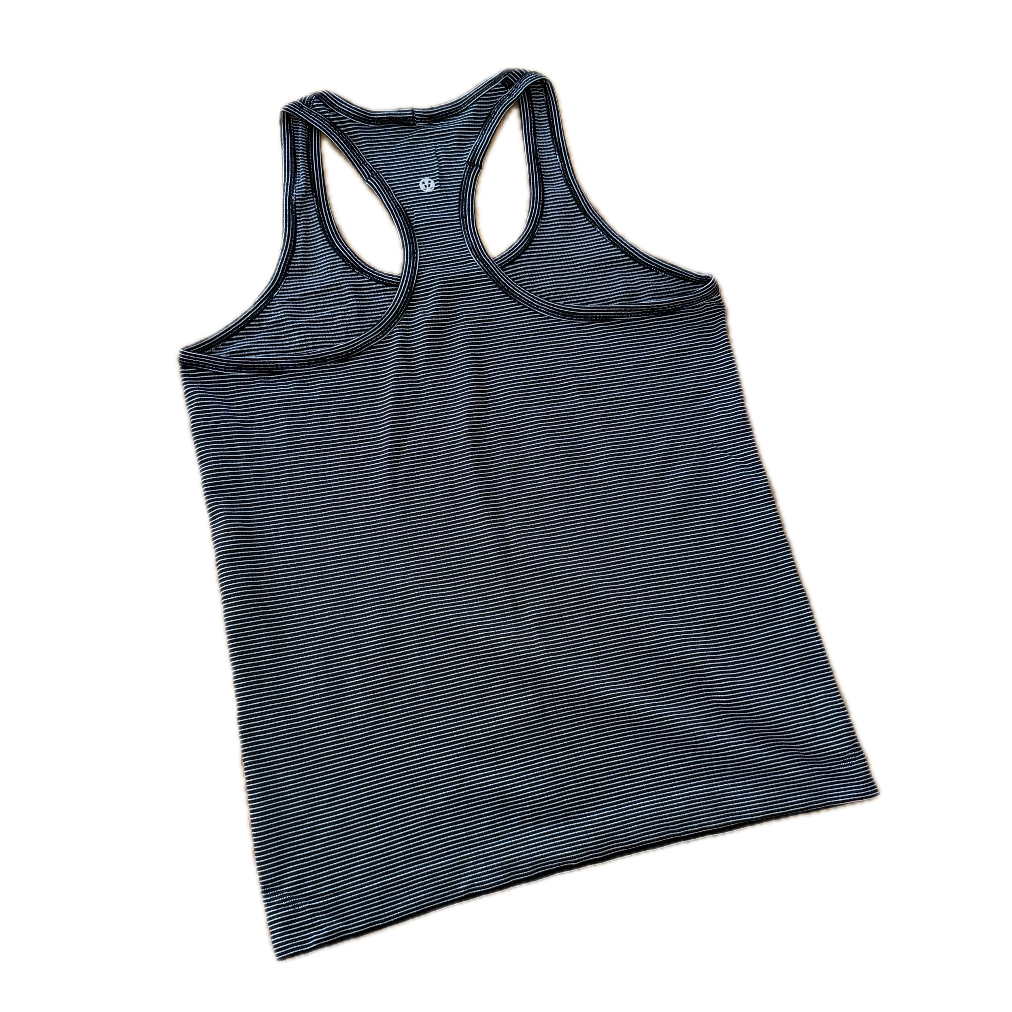 Tank Lululemon talla 10 color rayas negro tela Silverescent™