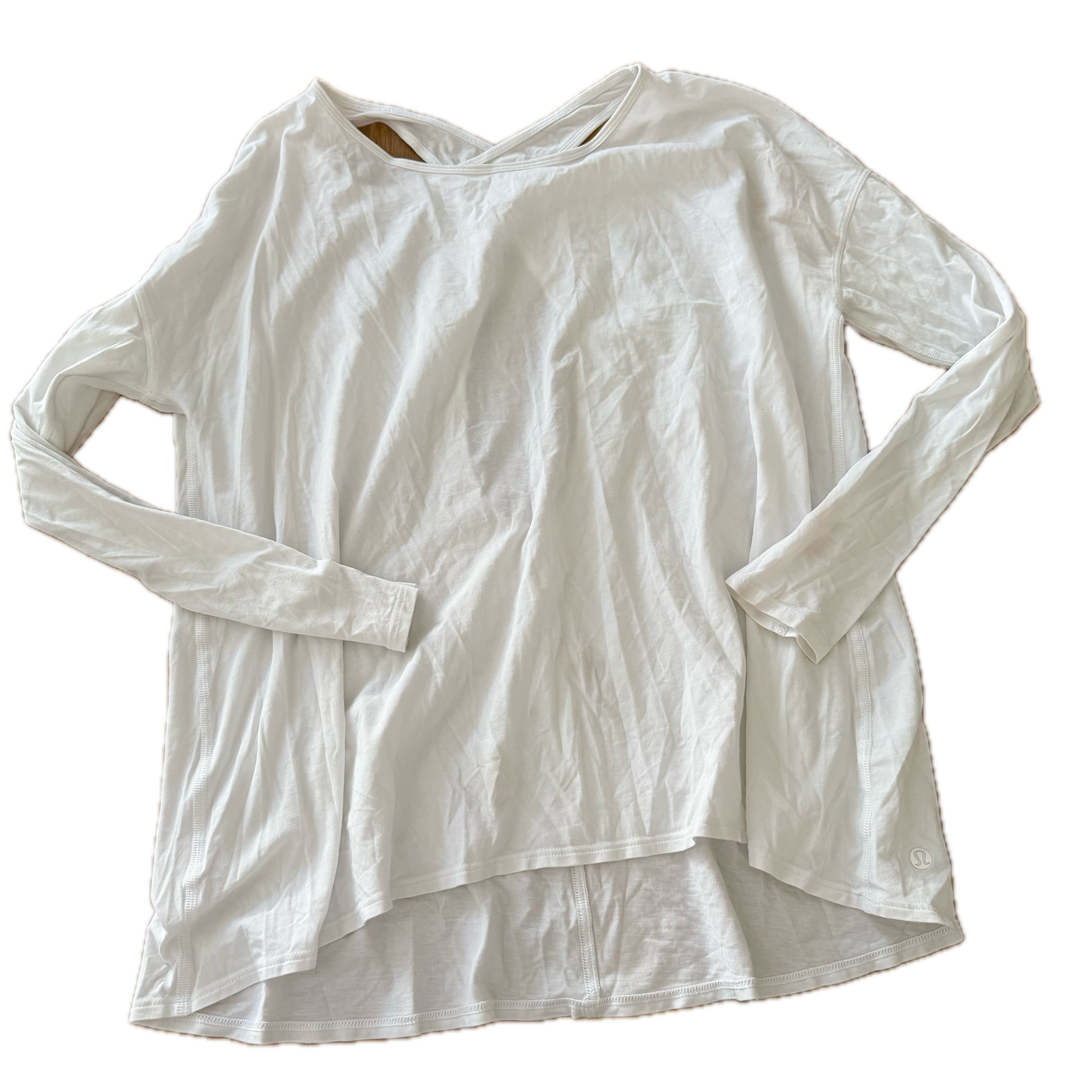 Playera Lululemon talla 10 color blanco tela Vitasea™