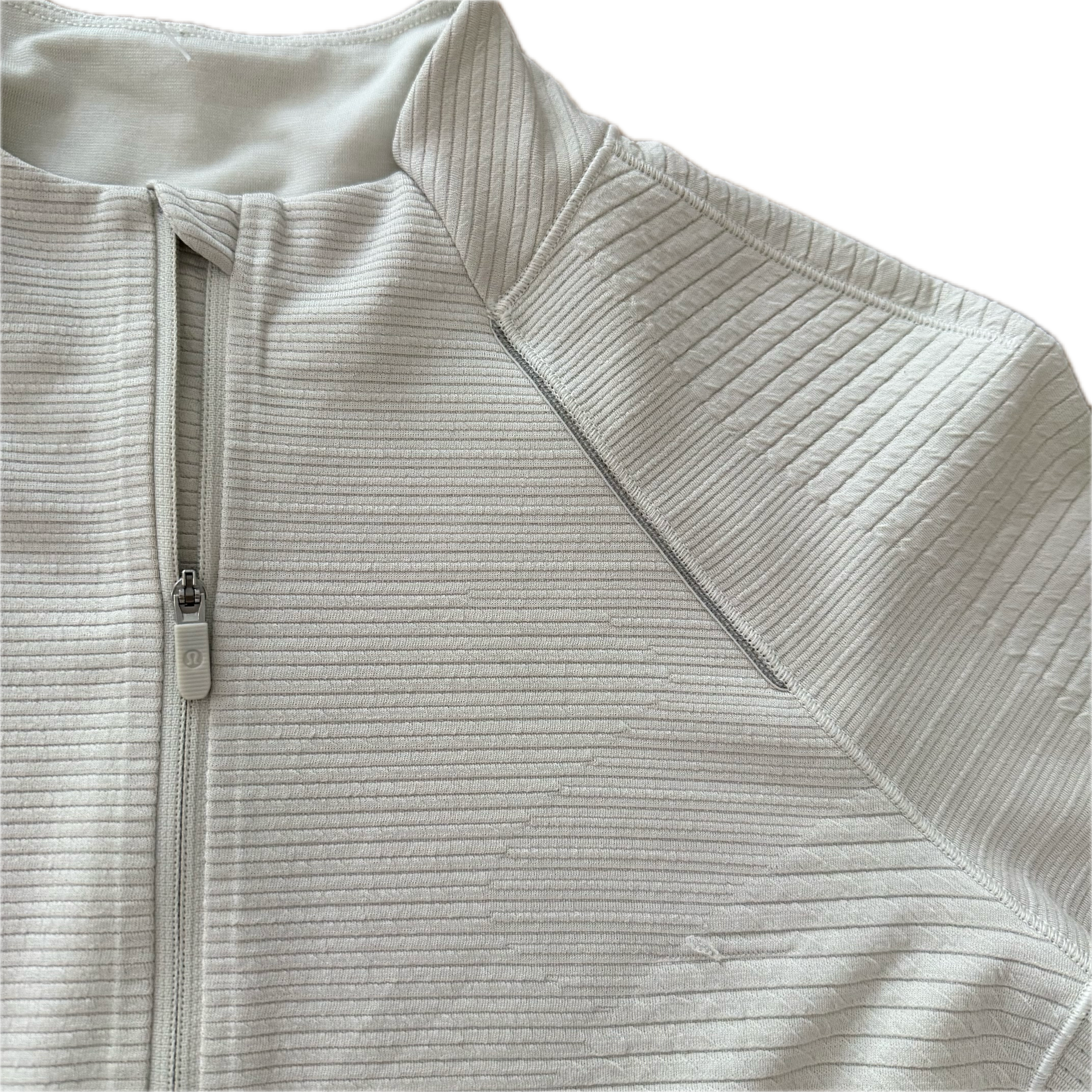 Jacket Lululemon talla 10 color blanco perla tela Luon™