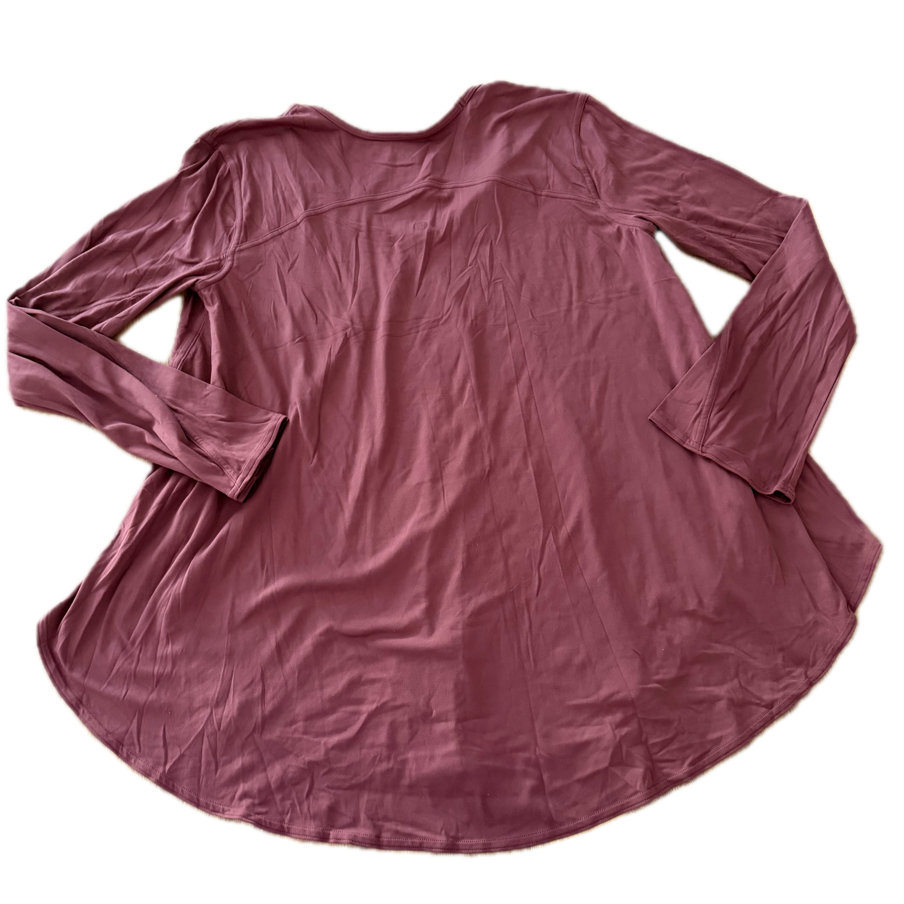 Playera Lululemon talla 12 color rosa tela Pima cotton™