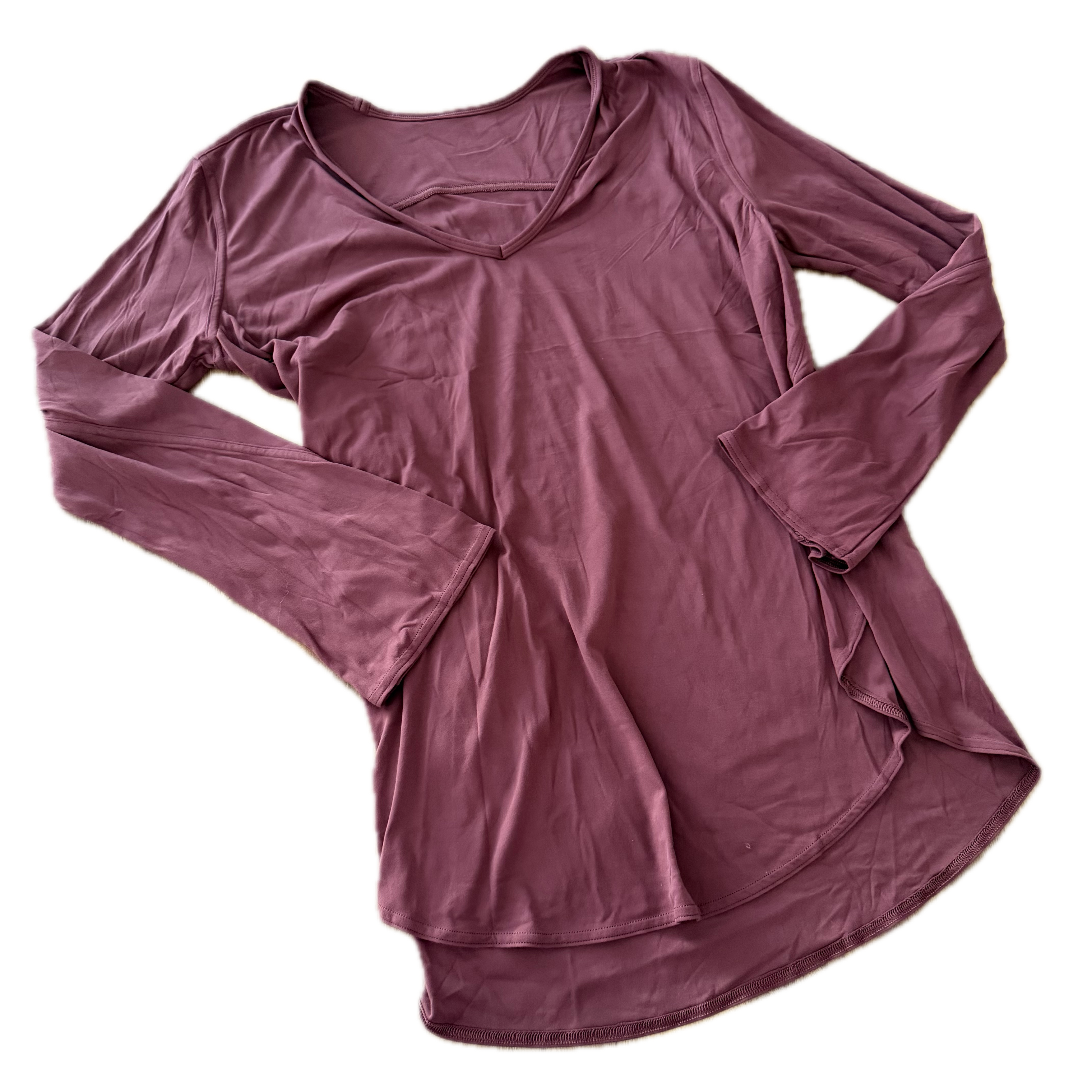 Playera Lululemon talla 12 color rosa tela Pima cotton™