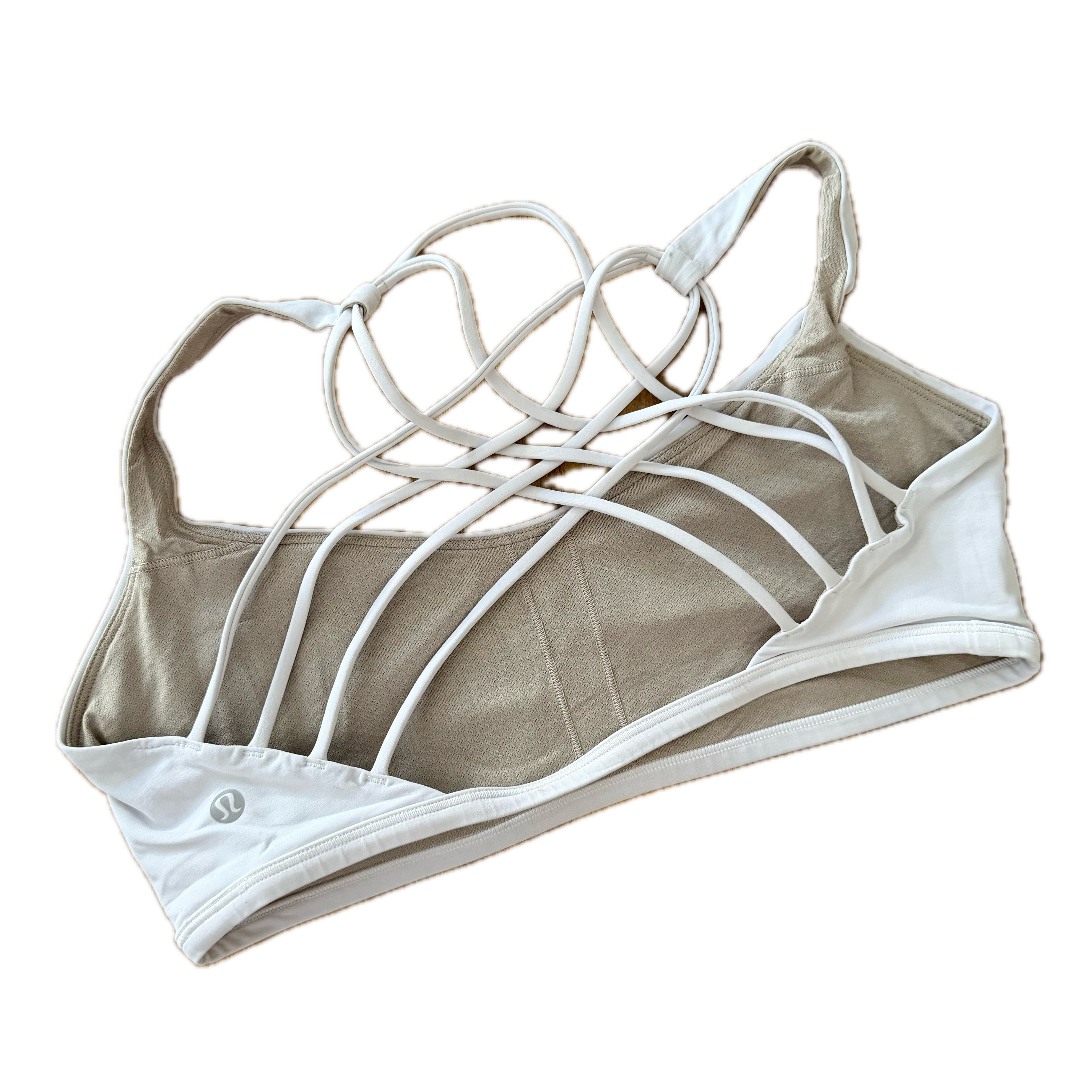 Top Lululemon talla 12 color blanco tela Nulu™