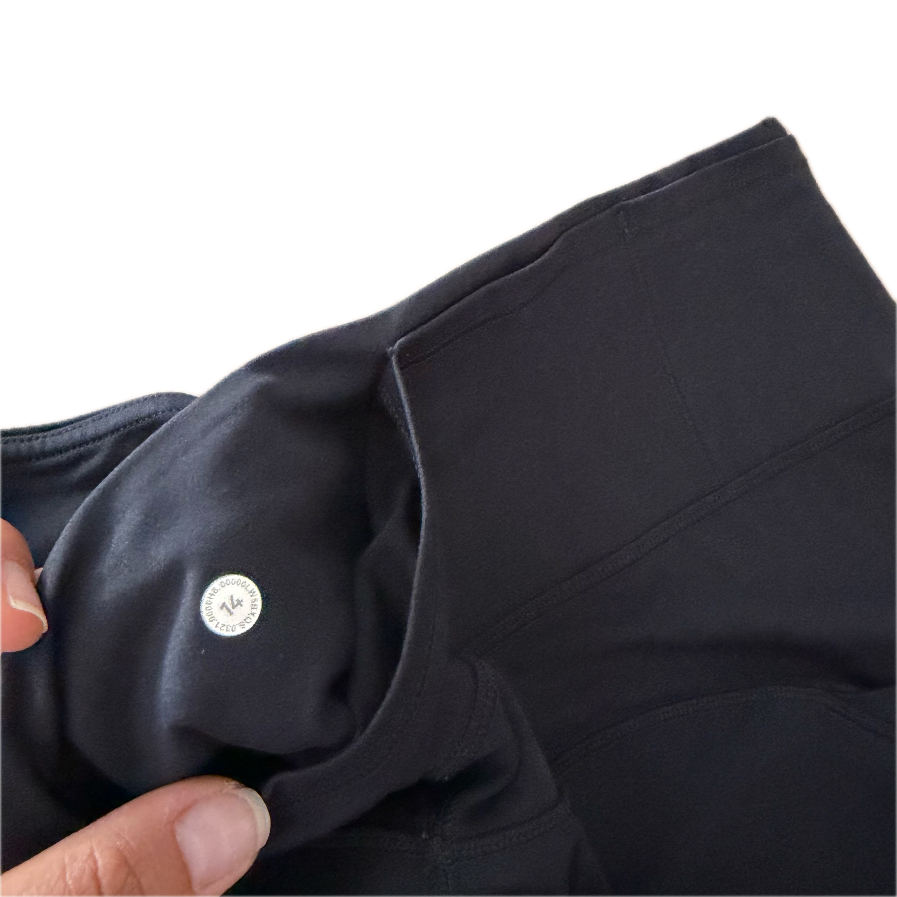 Legging Lululemon talla 14 color negro tela Nulux™