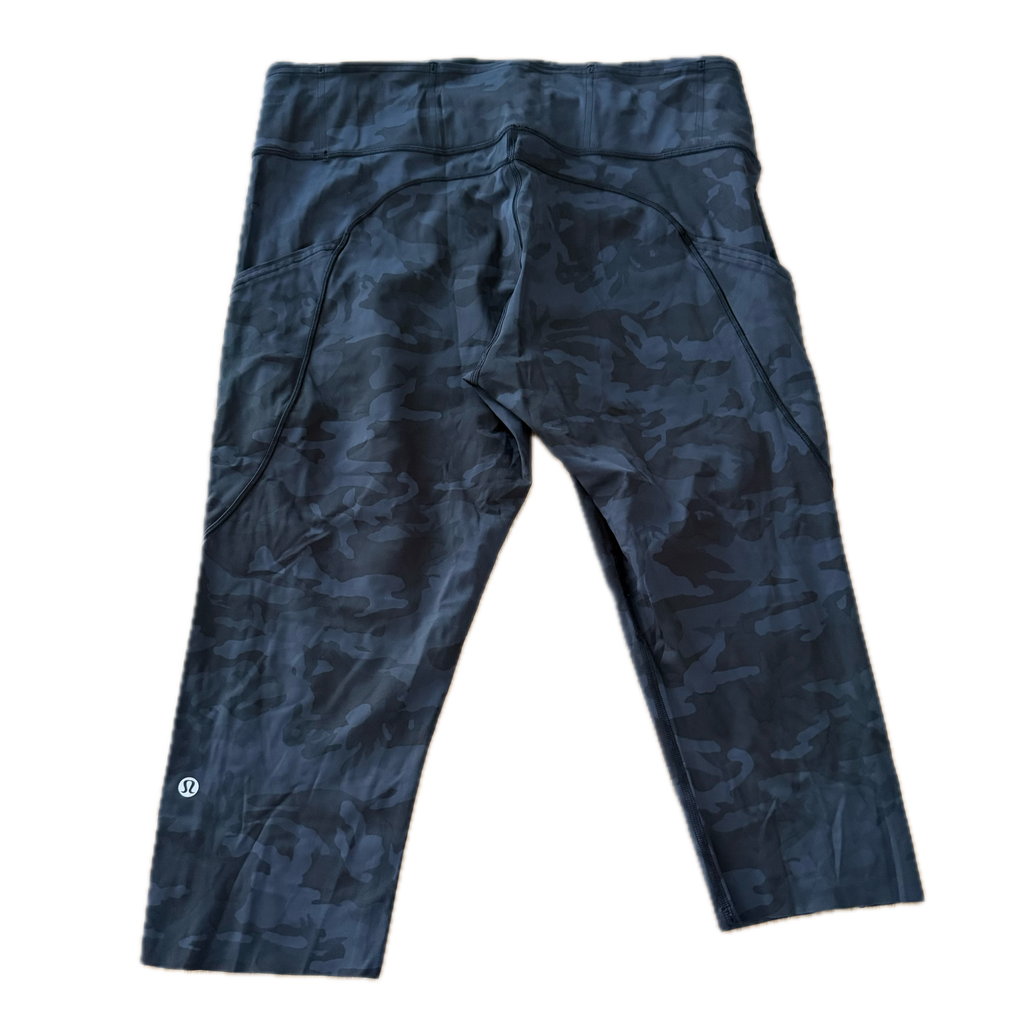 Legging talla 14 camo negro y azul