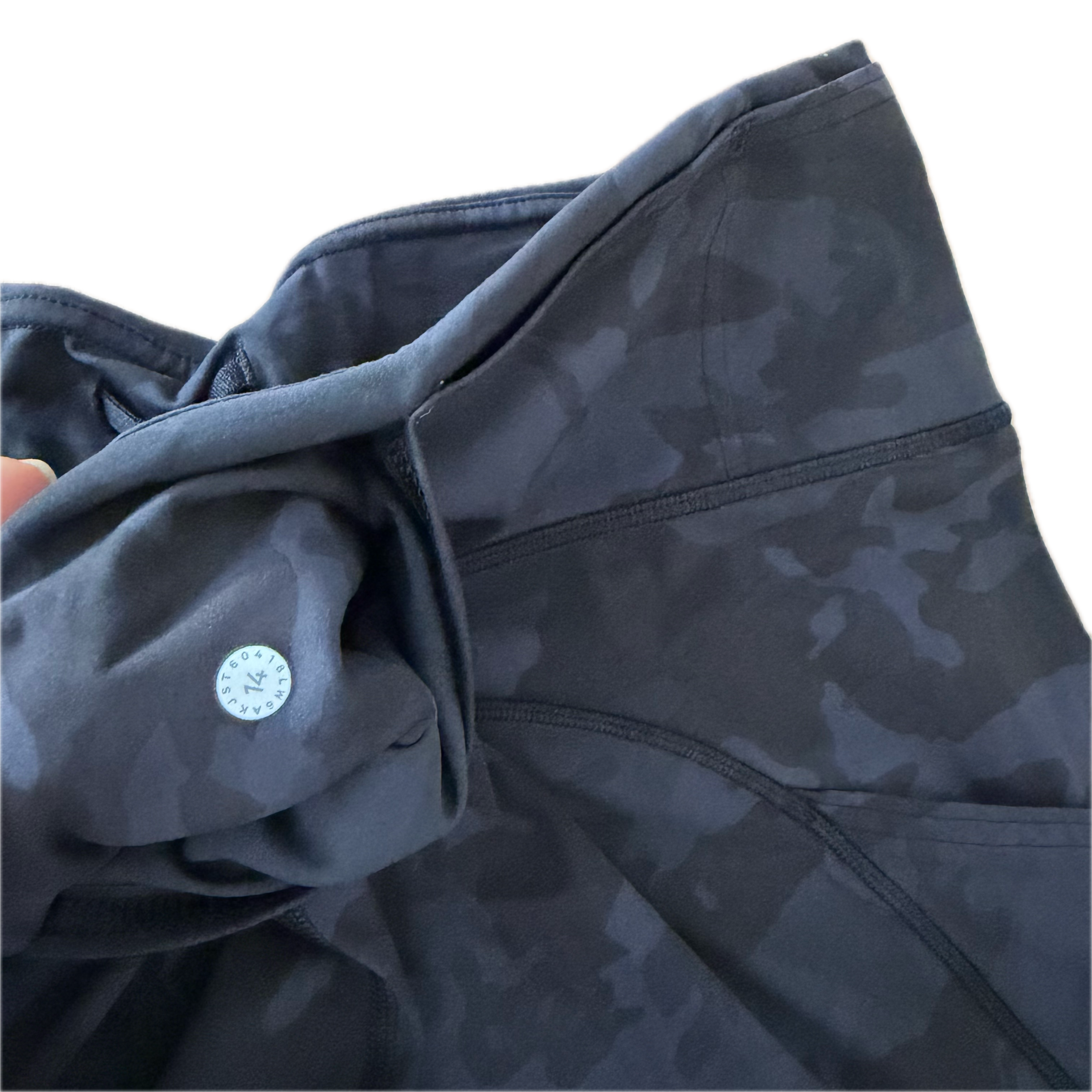 Legging Lululemon talla 14 color camo negro/gris tela Luxtreme™