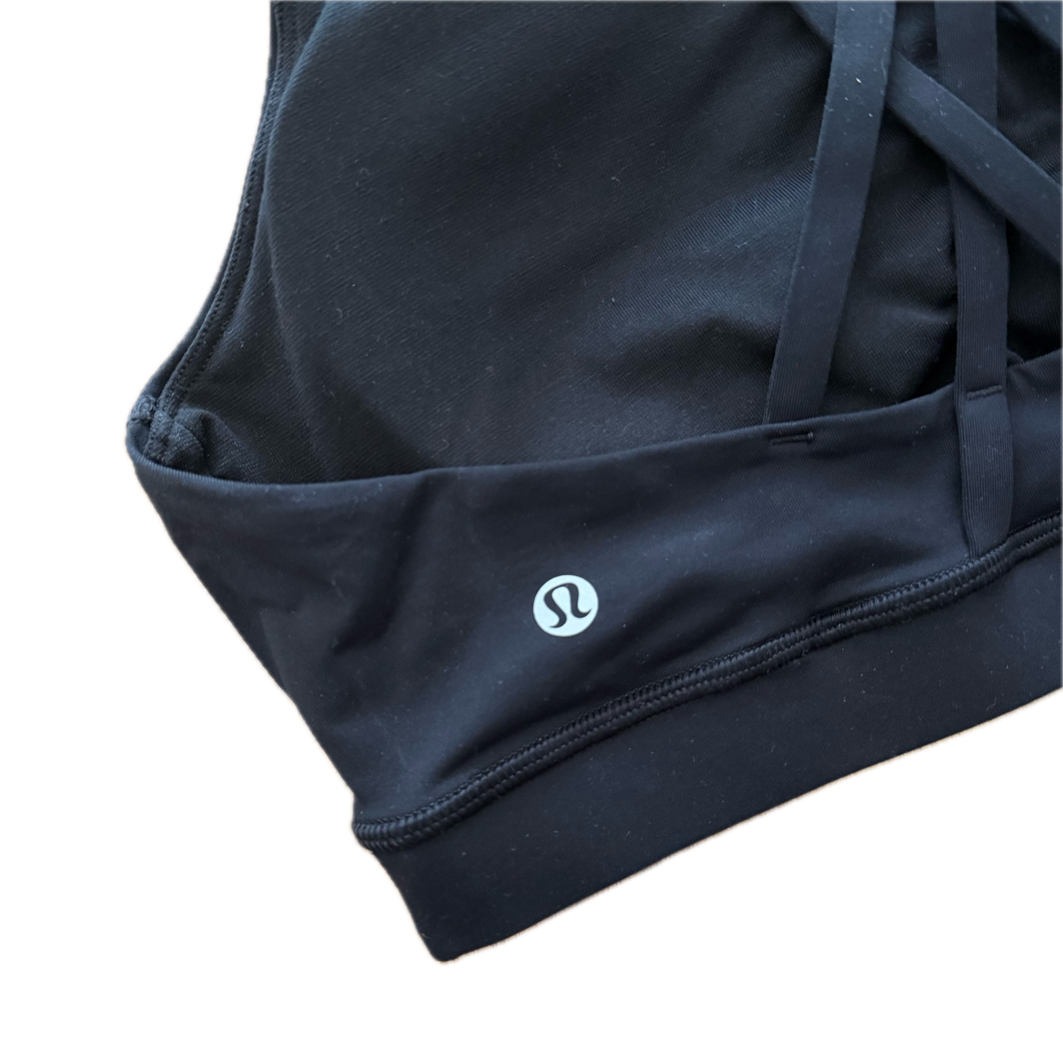 Top talla 12 color negro tirantes cruzados