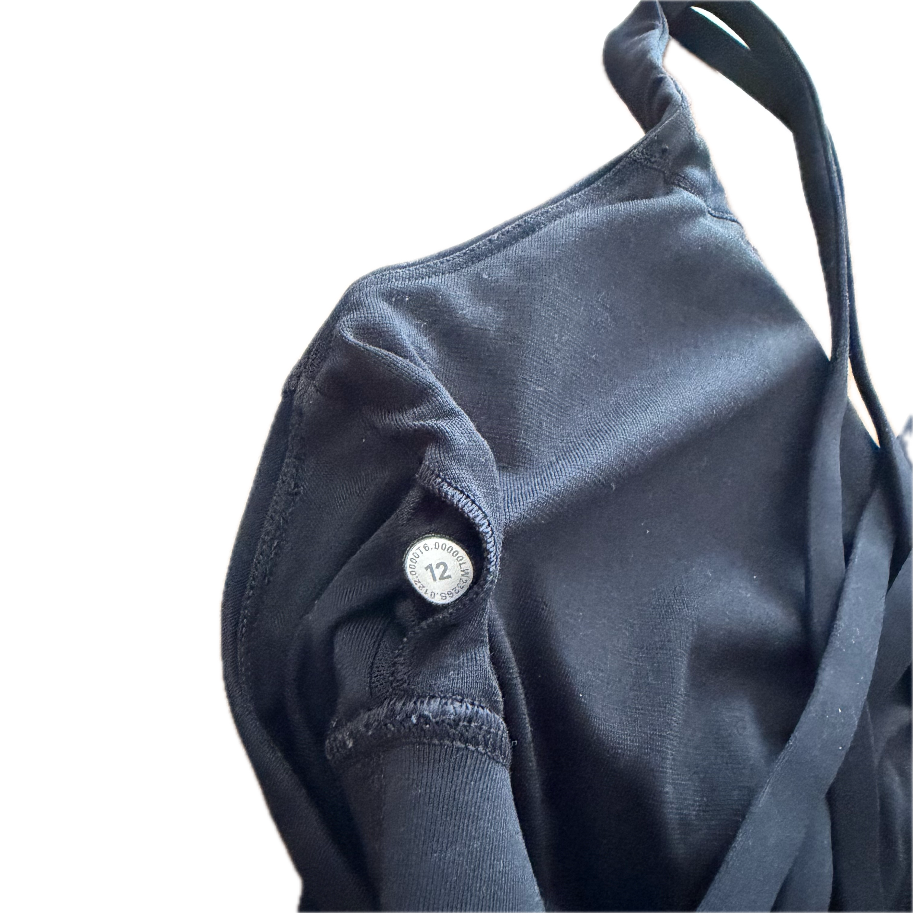 Top talla 12 color negro tirantes cruzados