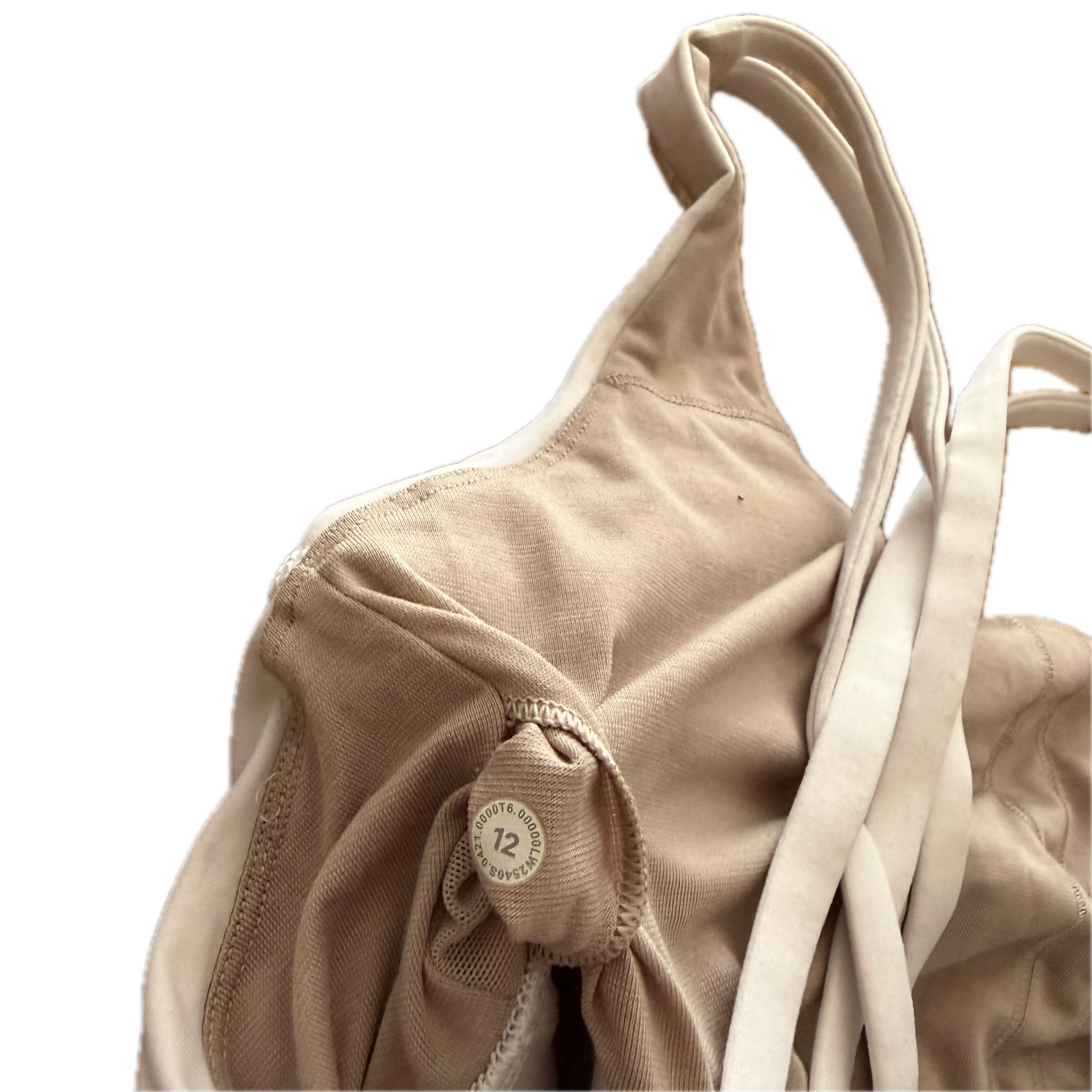 Top talla 12 color blanco pretina angosta