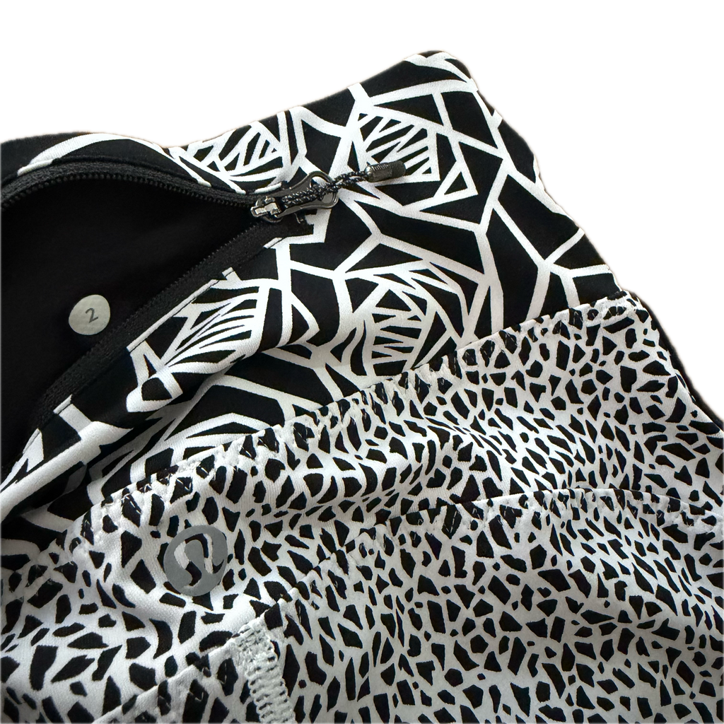 Legging talla 2 print blanco y negro