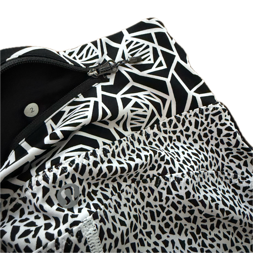 Legging talla 2 print blanco y negro