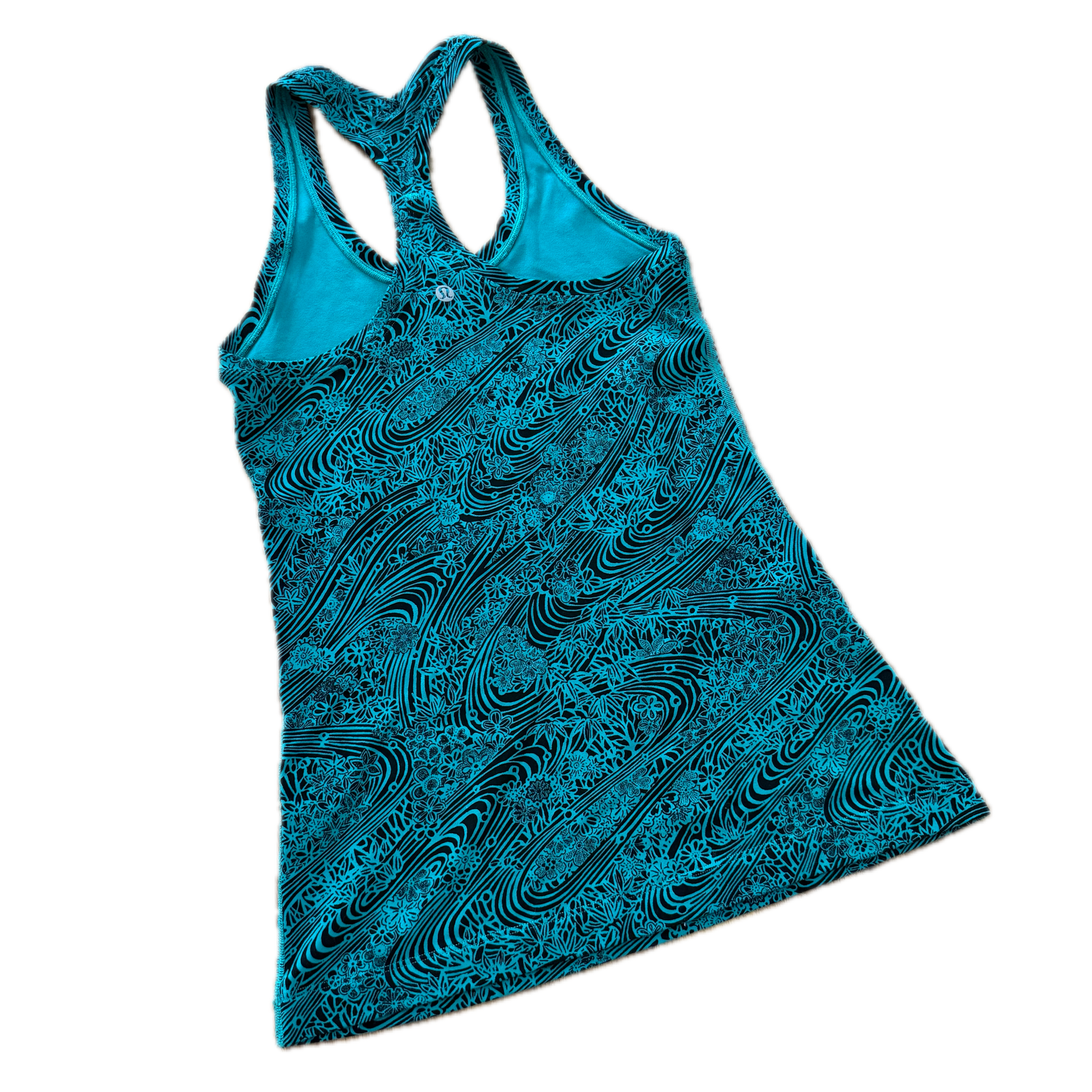 Tank talla 4 azul con print
