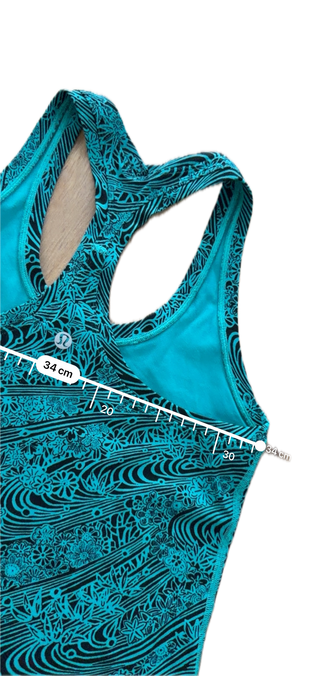 Tank talla 4 azul con print