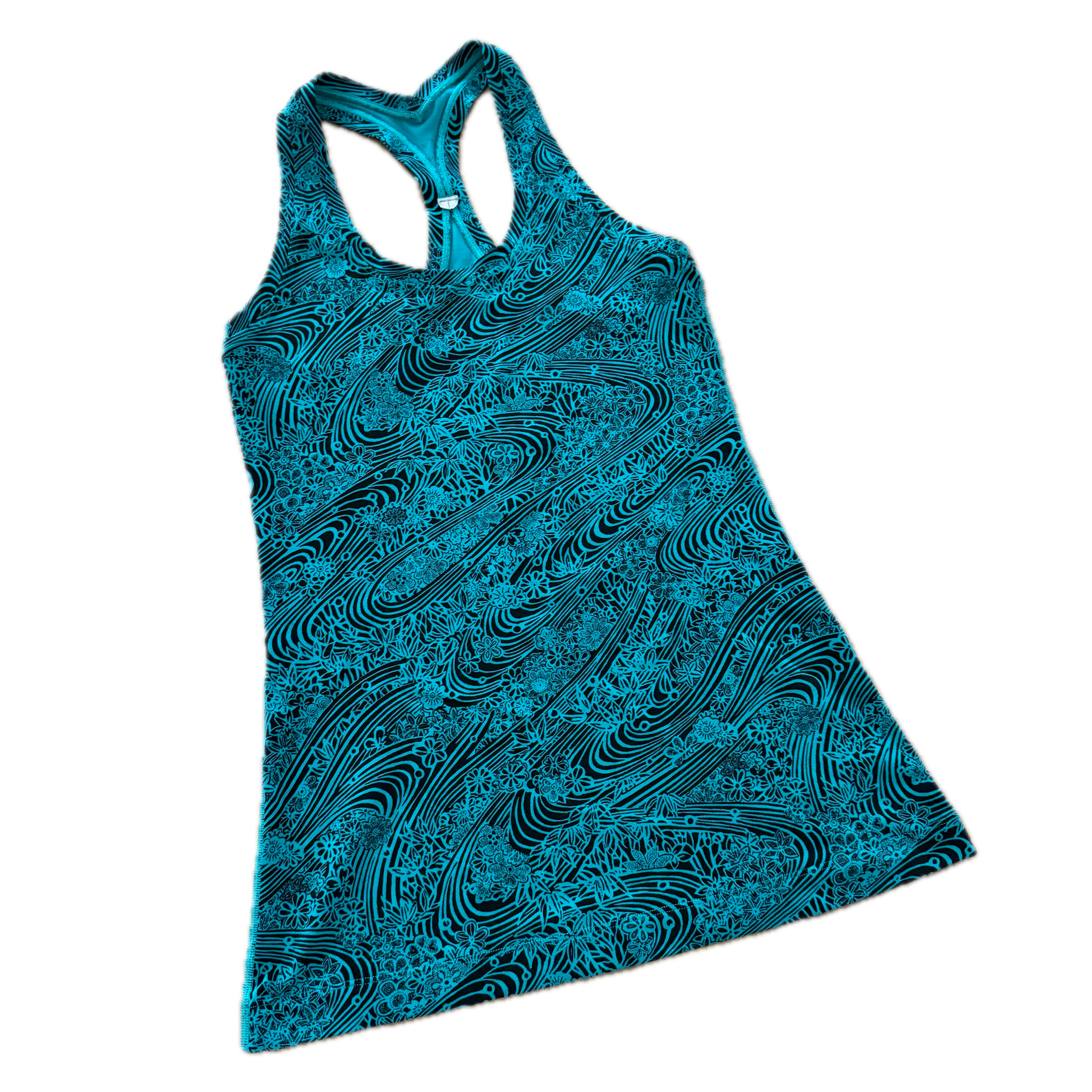 Tank talla 4 azul con print