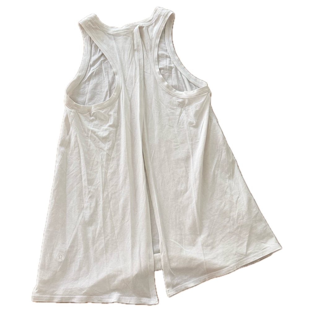 Tank talla 6 blanca espalda abierta