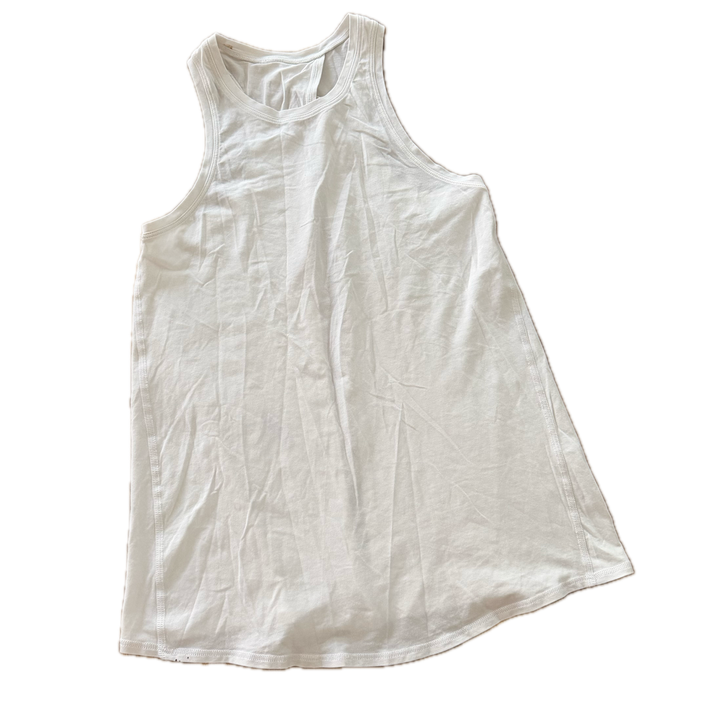 Tank talla 6 blanca espalda abierta