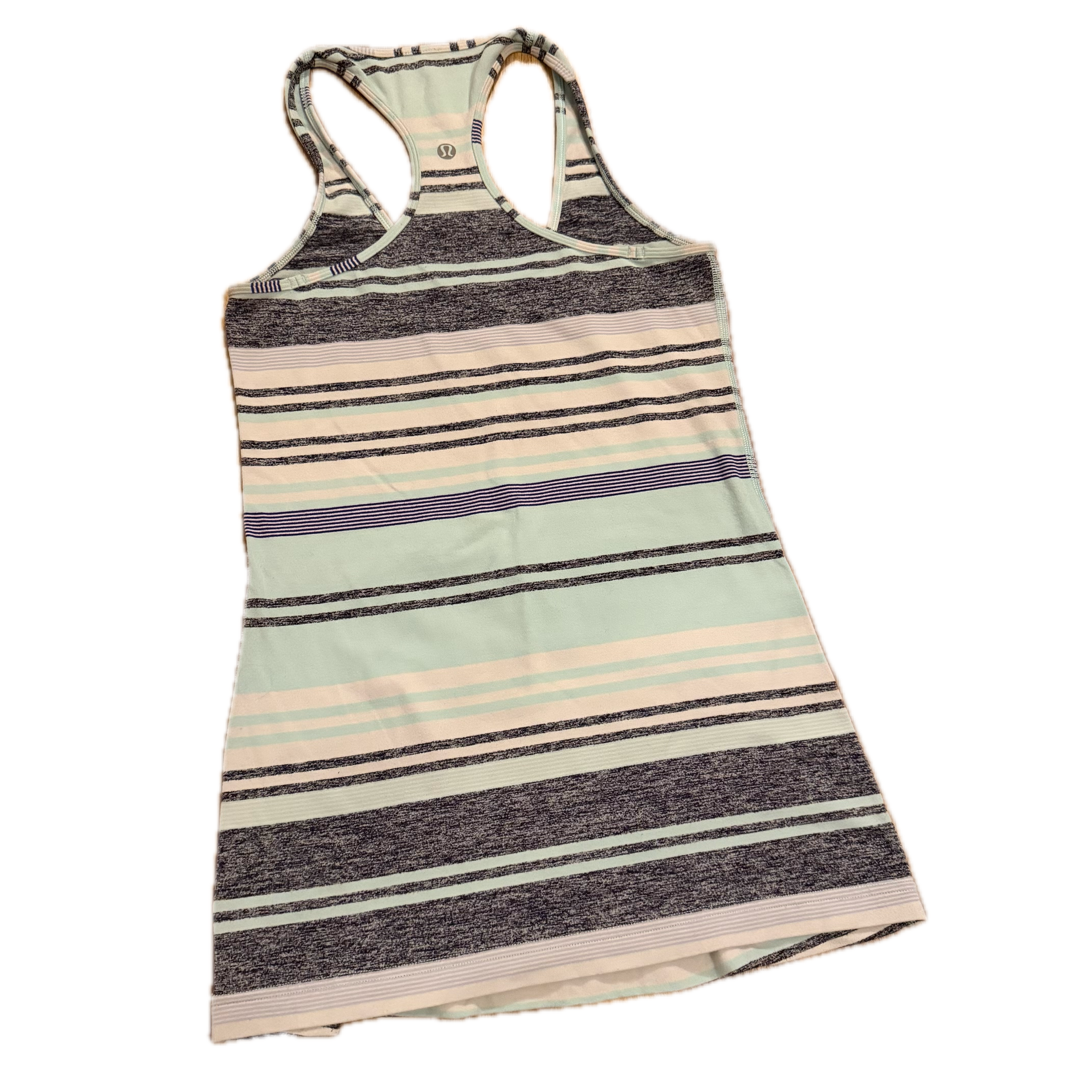 Tank talla 4 rayas azules y gris