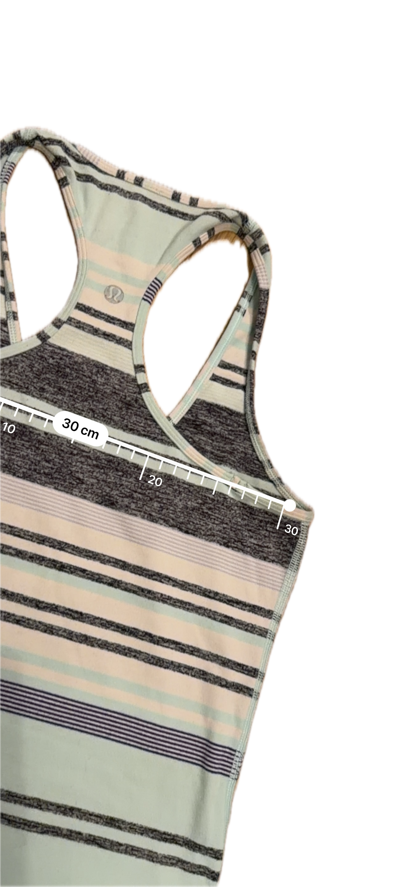 Tank talla 4 rayas azules y gris
