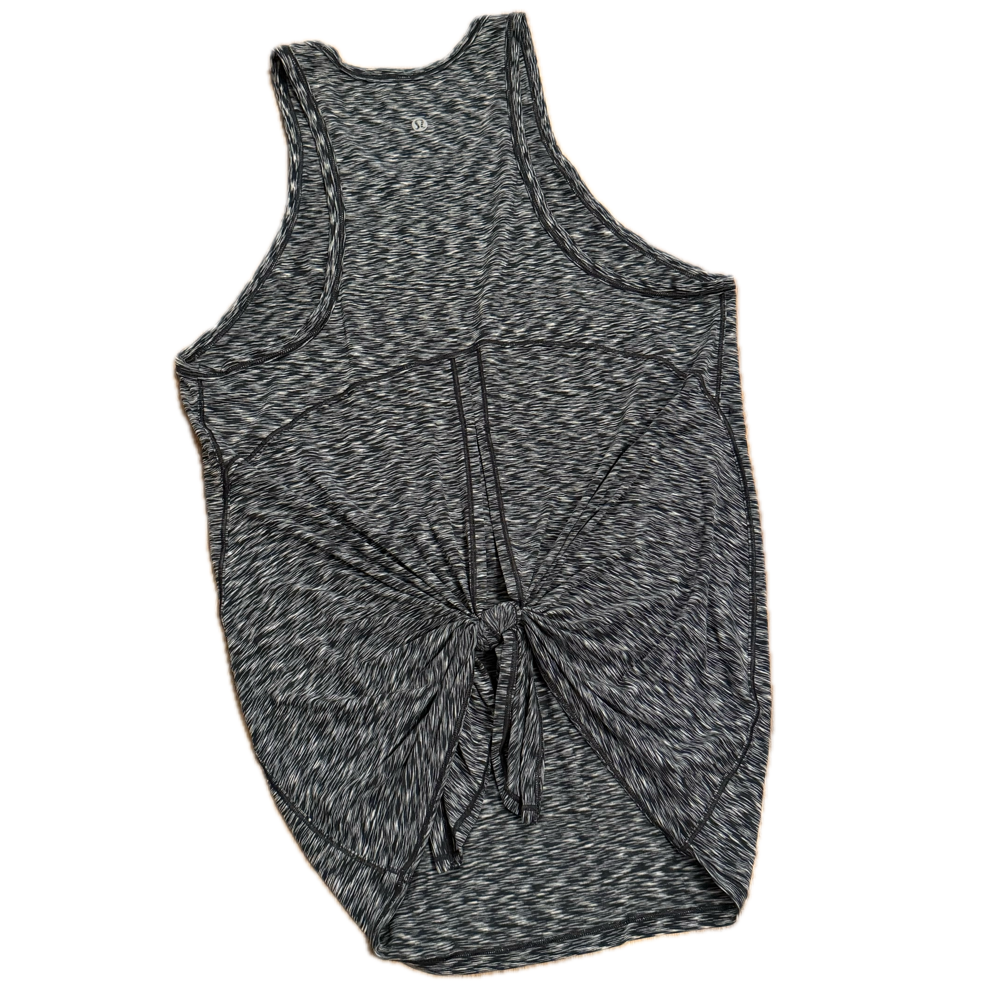 Tank Lululemon talla 8 color gris jaspeado tela Nulu™