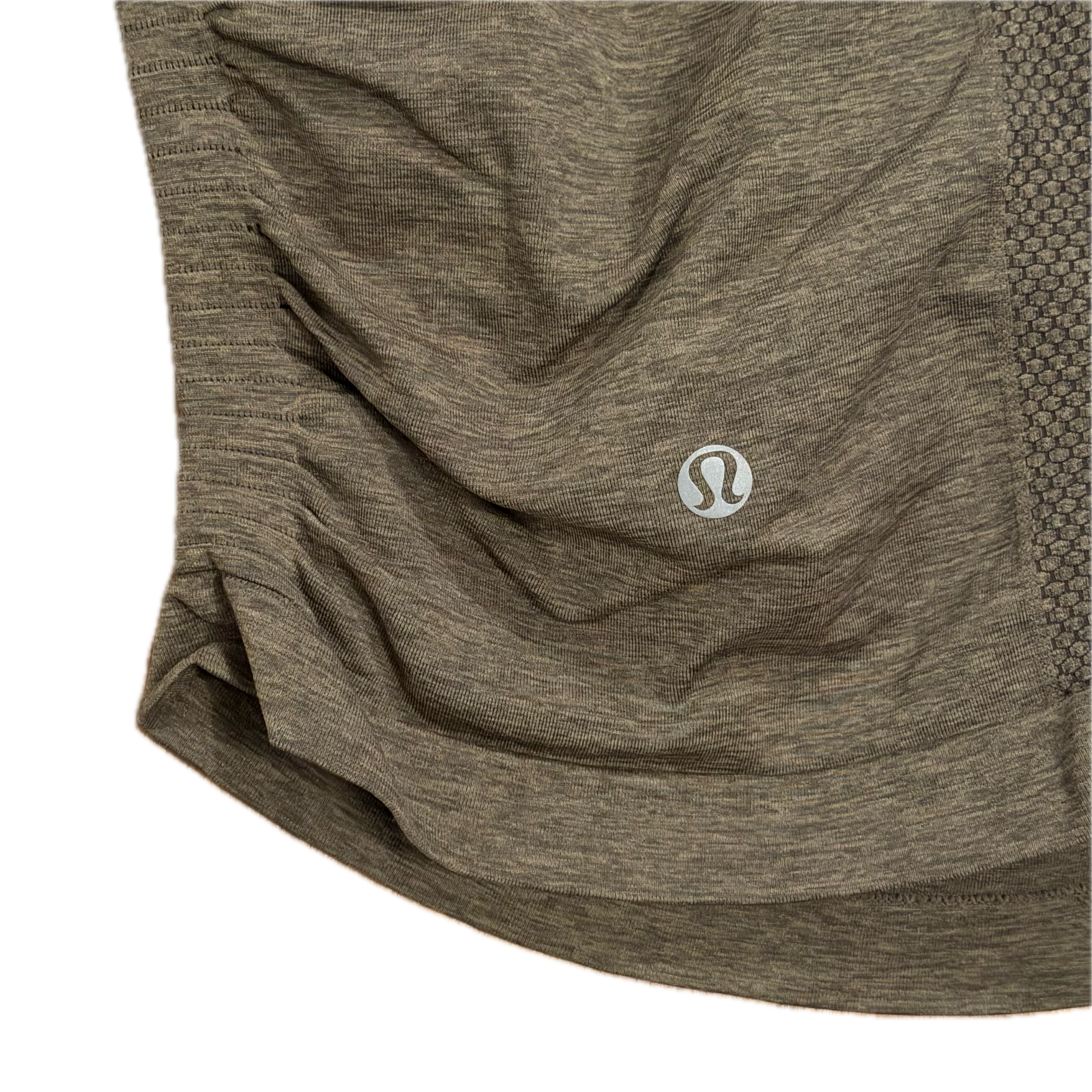 Tank Lululemon talla 8 color verde jaspeado tela Silverescent™