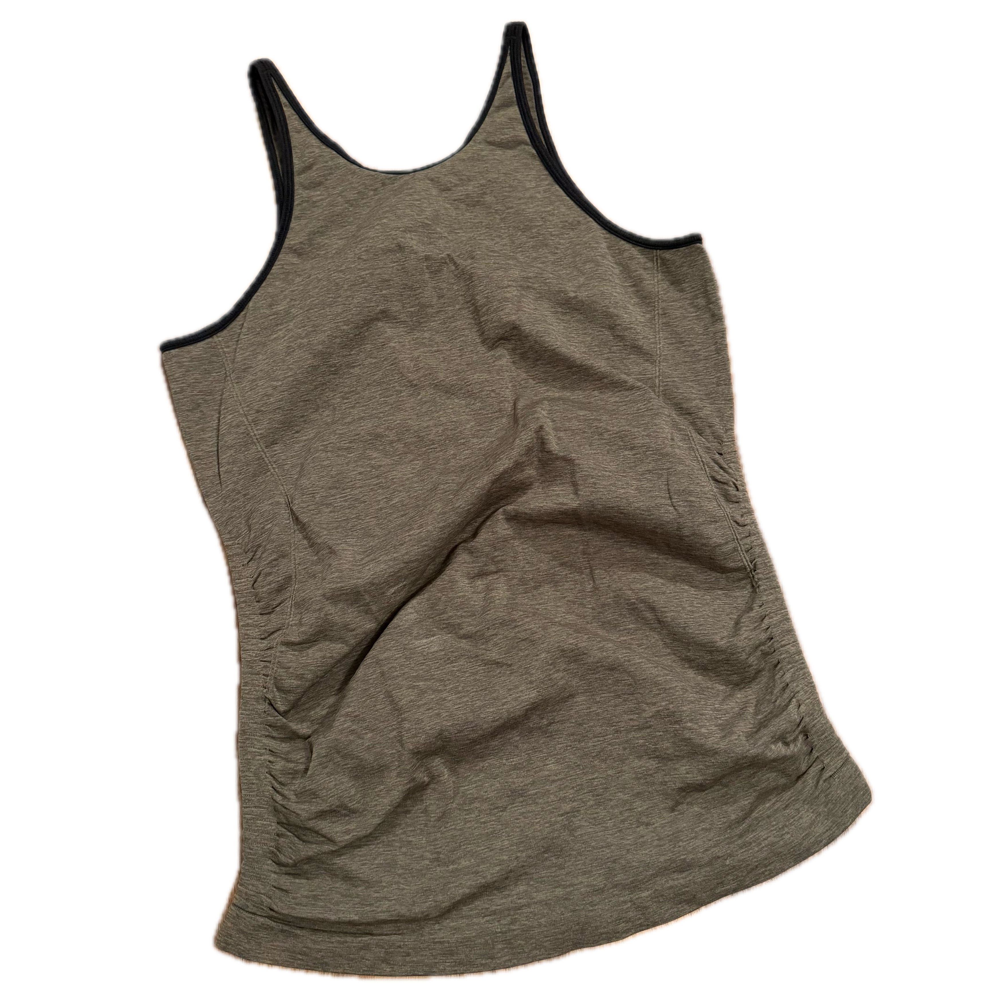 Tank Lululemon talla 8 color verde jaspeado tela Silverescent™