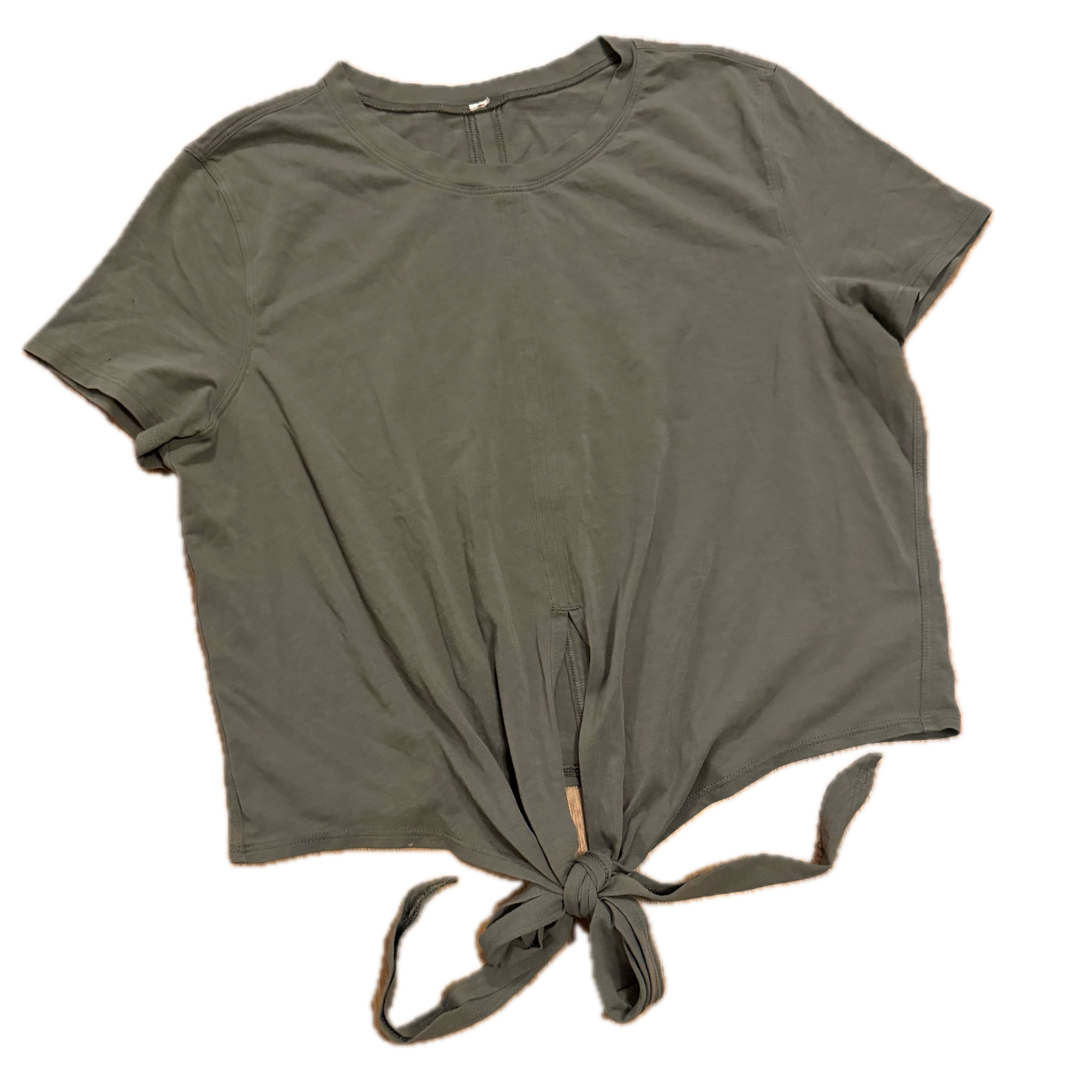 Playera crop Lululemon talla 8 color verde tela Vitasea™